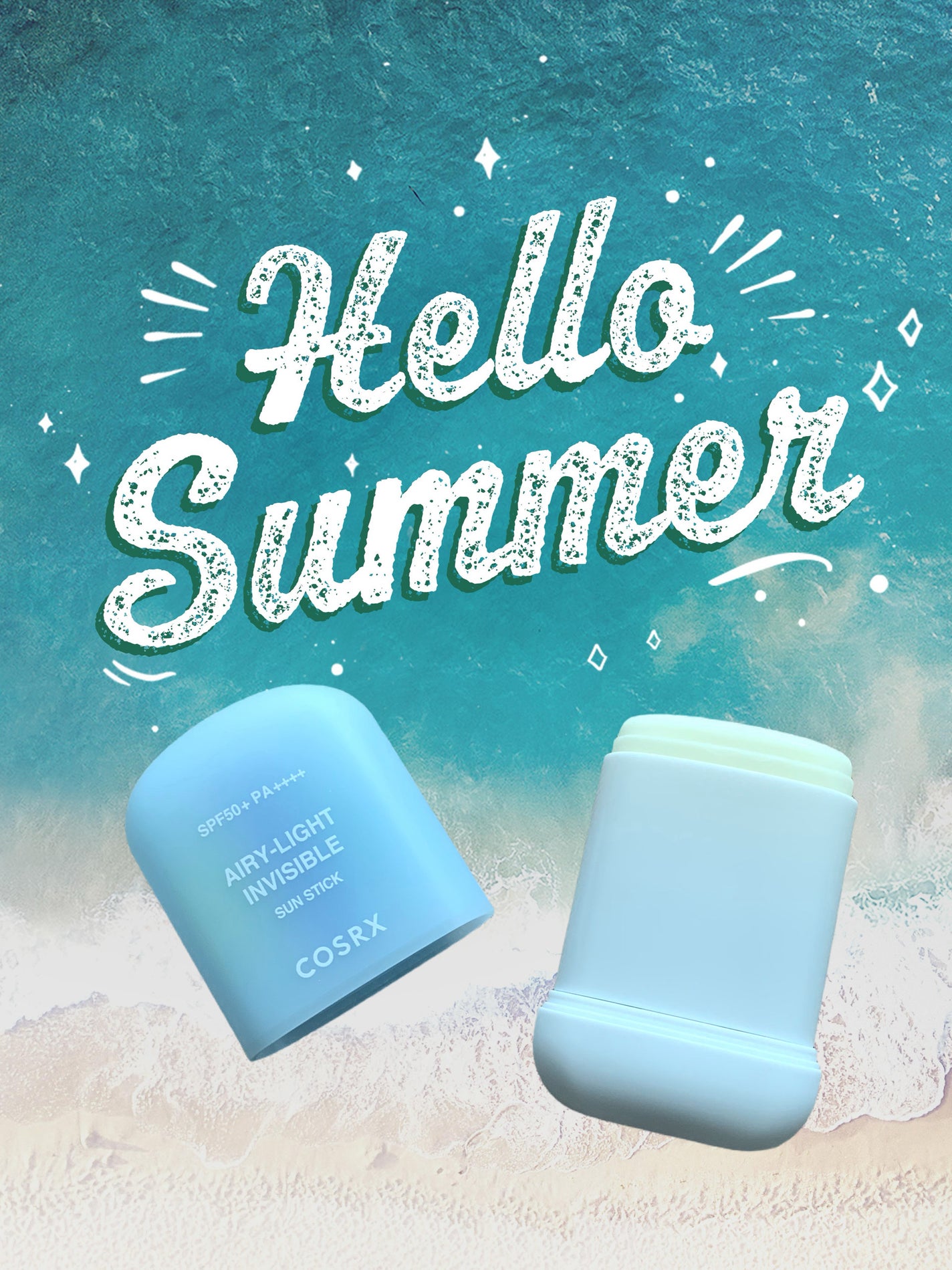 エアリーライト 透明UVスティック/COSRX/日焼け止めスティックを使ったクチコミ(2枚目)