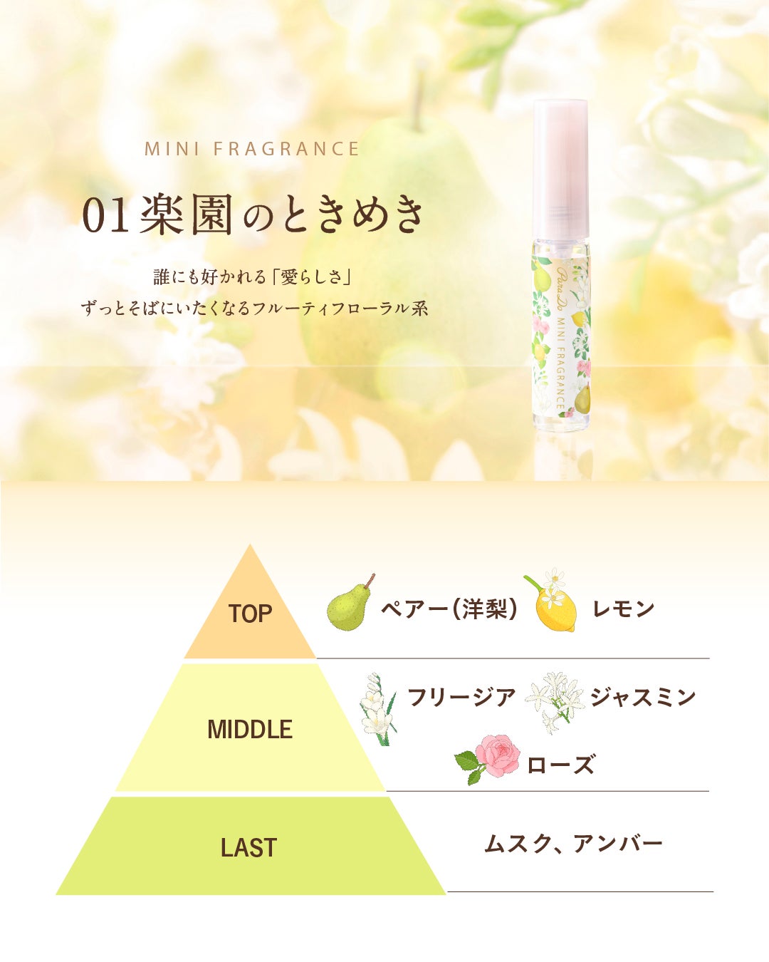 【公式】パラドゥアカウント on LIPS 「ポーチに入れて気軽に持ち歩ける、本格ミニ香水👝☑朝、香水をつけ..」(3枚目)