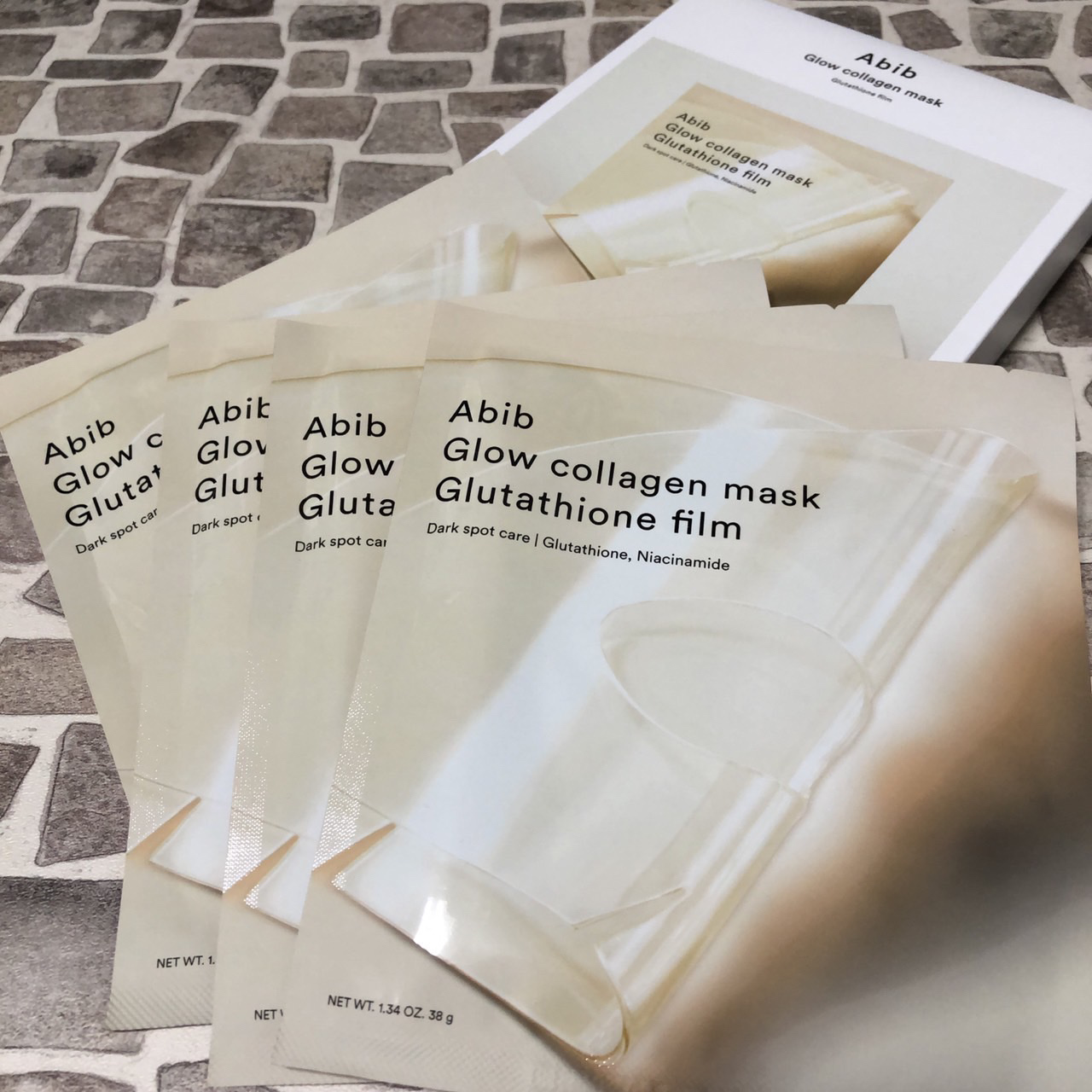 グルタチオンフィルムコラーゲンマスク/Abib /シートマスク・パックを使ったクチコミ（1枚目）