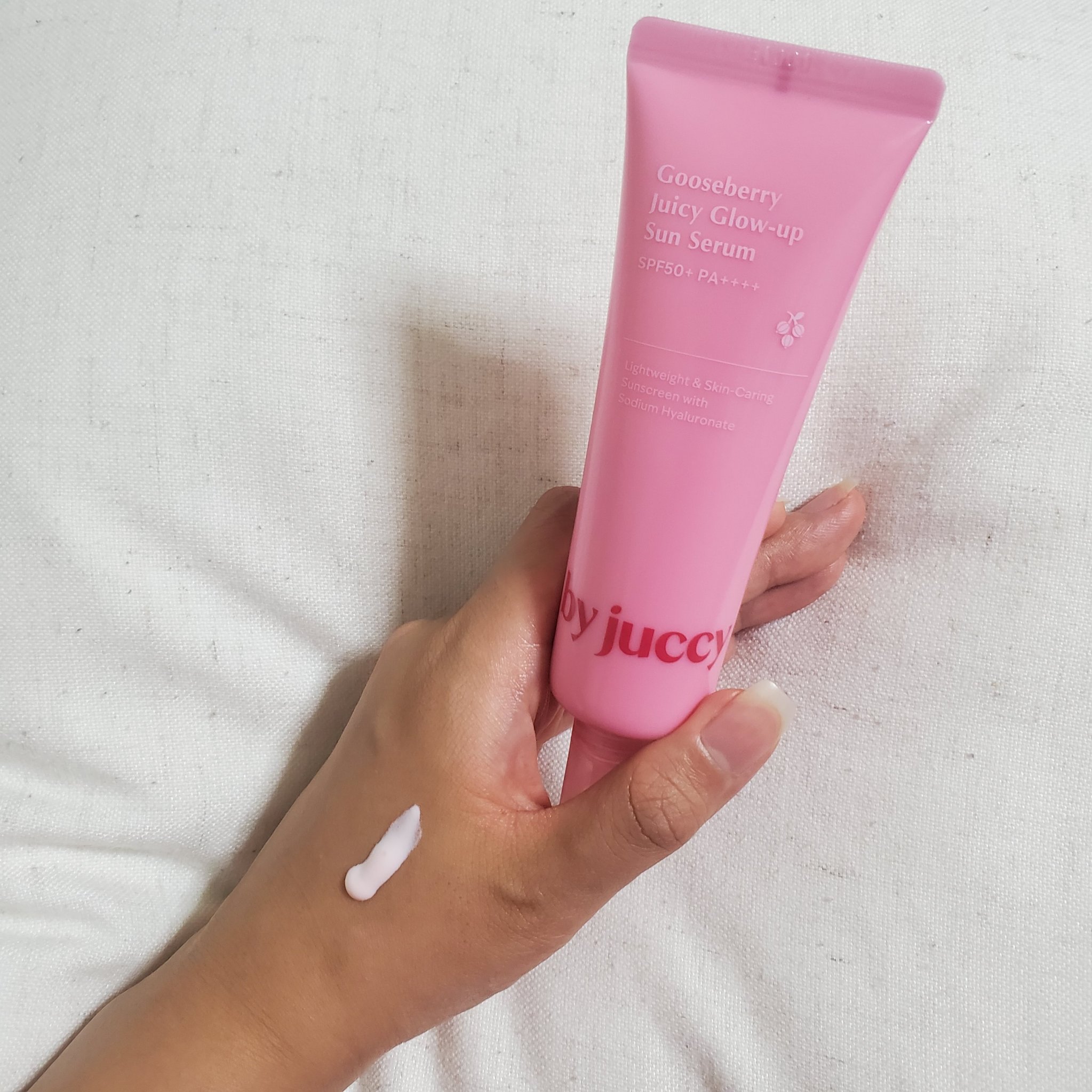 Gooseberry Juicy Glow-up Sun Serum/By Juccy/日焼け止めミルクを使ったクチコミ（1枚目）