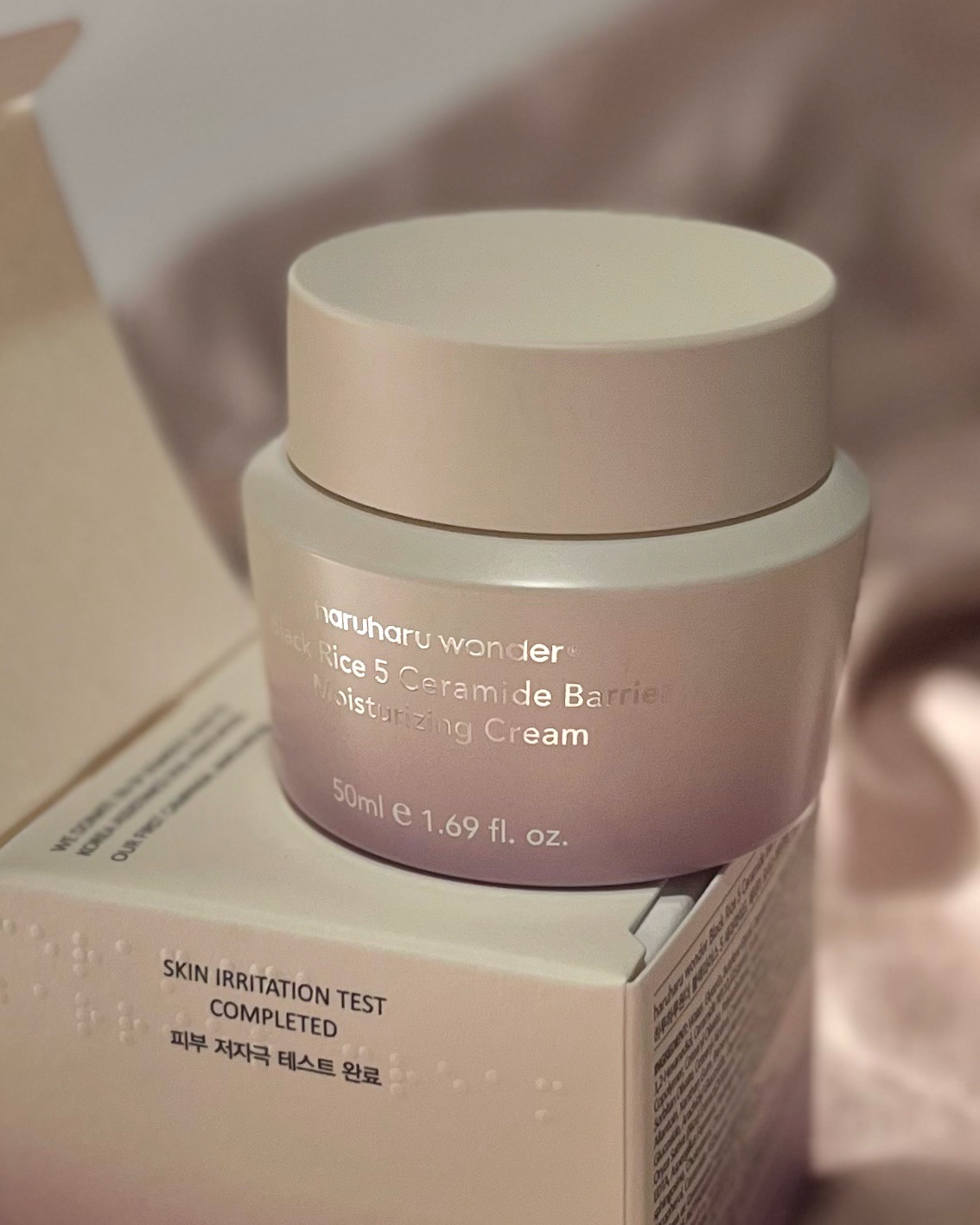 ブラックライス5セラミドバリアモイスチャライジングクリーム/haruharu wonder/フェイスクリームを使ったクチコミ（1枚目）