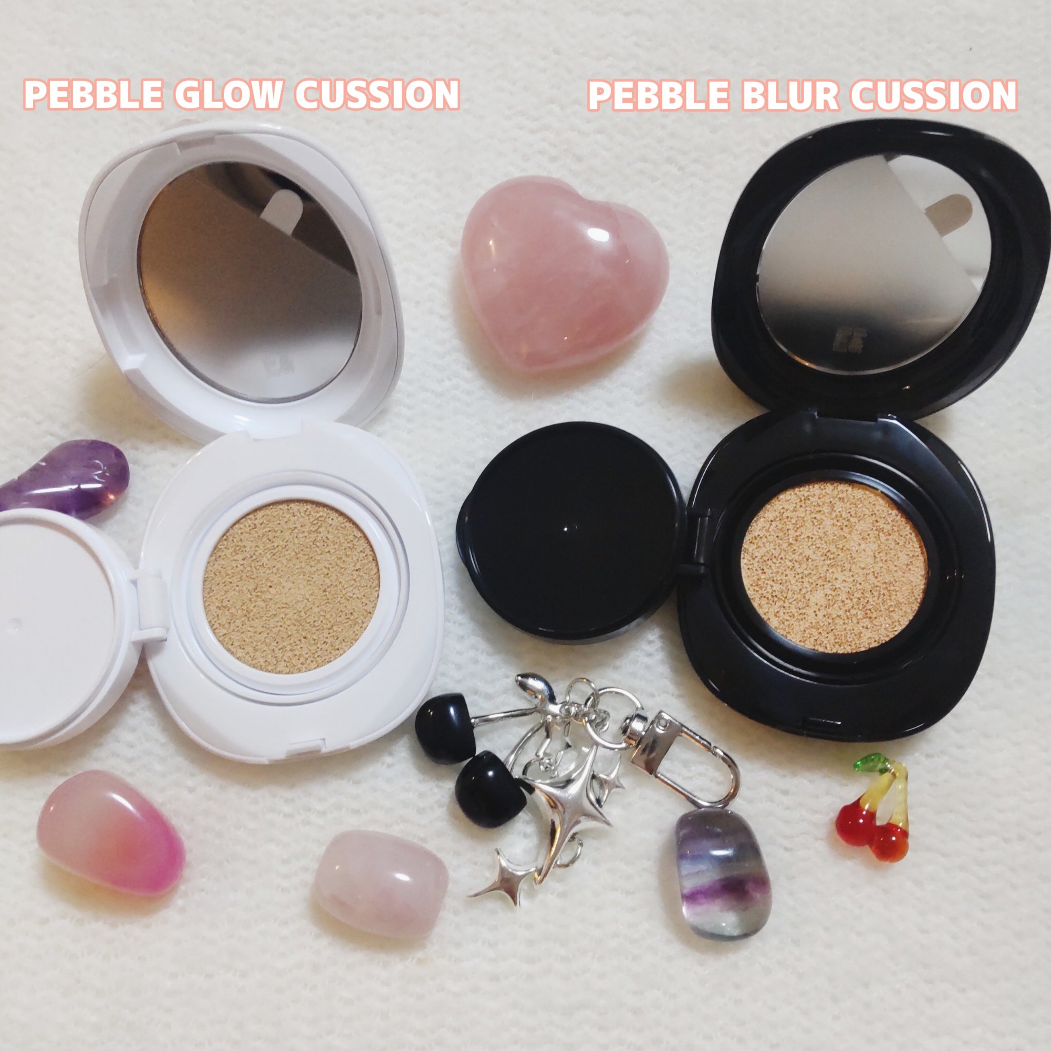 Pebble Blur Cushion (mini)/EITHER＆/クッションファンデーションを使ったクチコミ（3枚目）