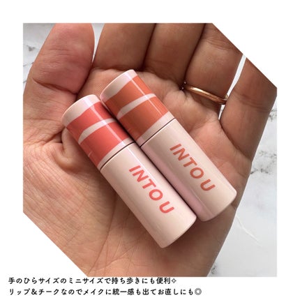 スーパーマットリップ&チークマッドミニセット シュガーダストコレクション/INTO U/メイクアップキットを使ったクチコミ(3枚目)