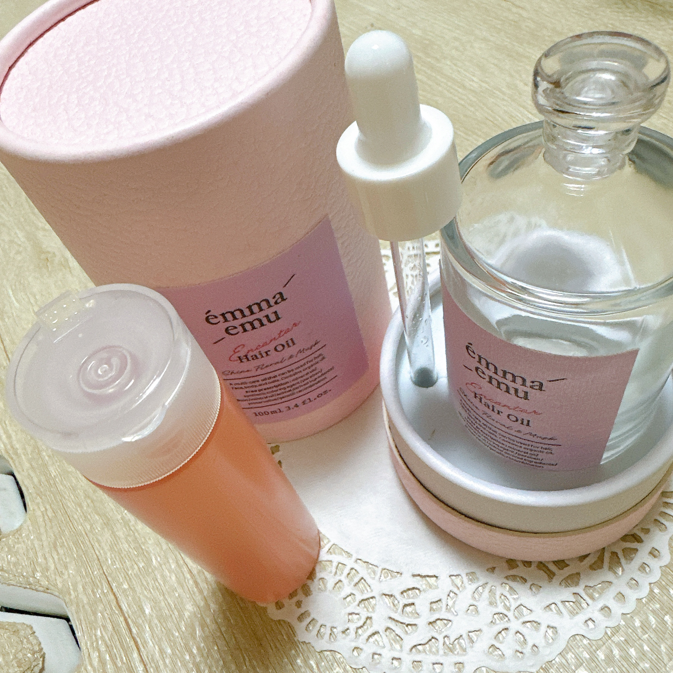 エンカンタールヘアオイル シャインフローラル＆ムスク/emma emu/ヘアオイルを使ったクチコミ（2枚目）