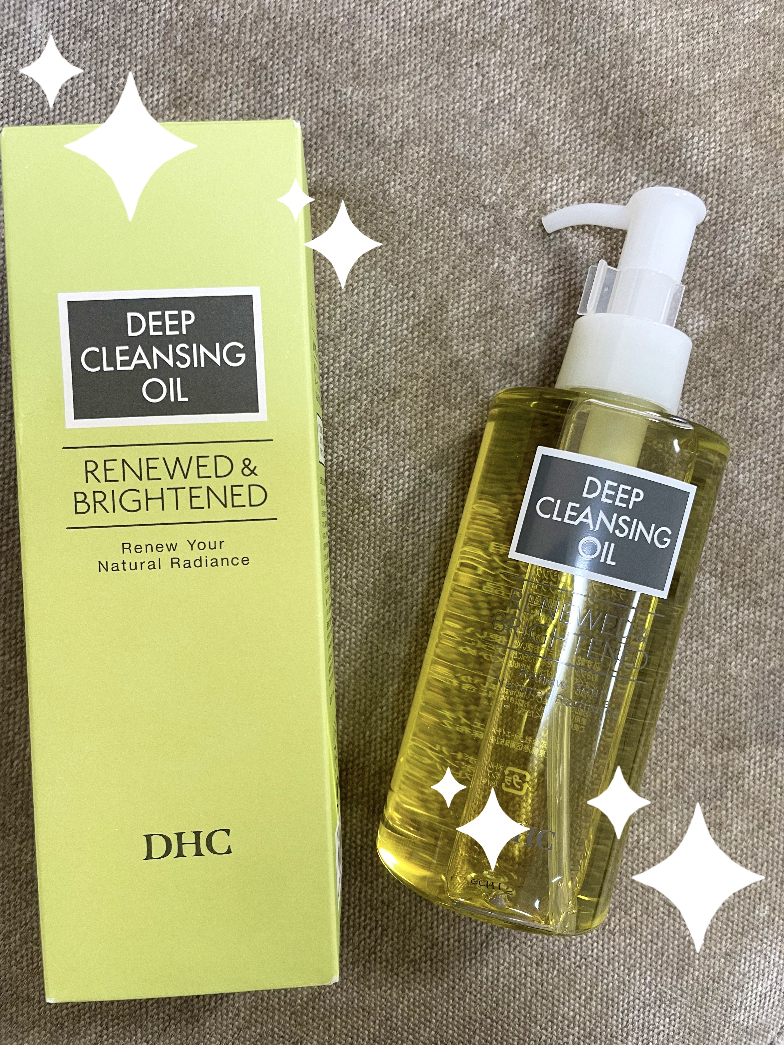 ☆DHC
DHC 薬用ディープクレンジングオイル
                                        リニューブライト☆


200ml



DHCオンラインで購入しました！
2本まで半額で買えたのでラッキーで