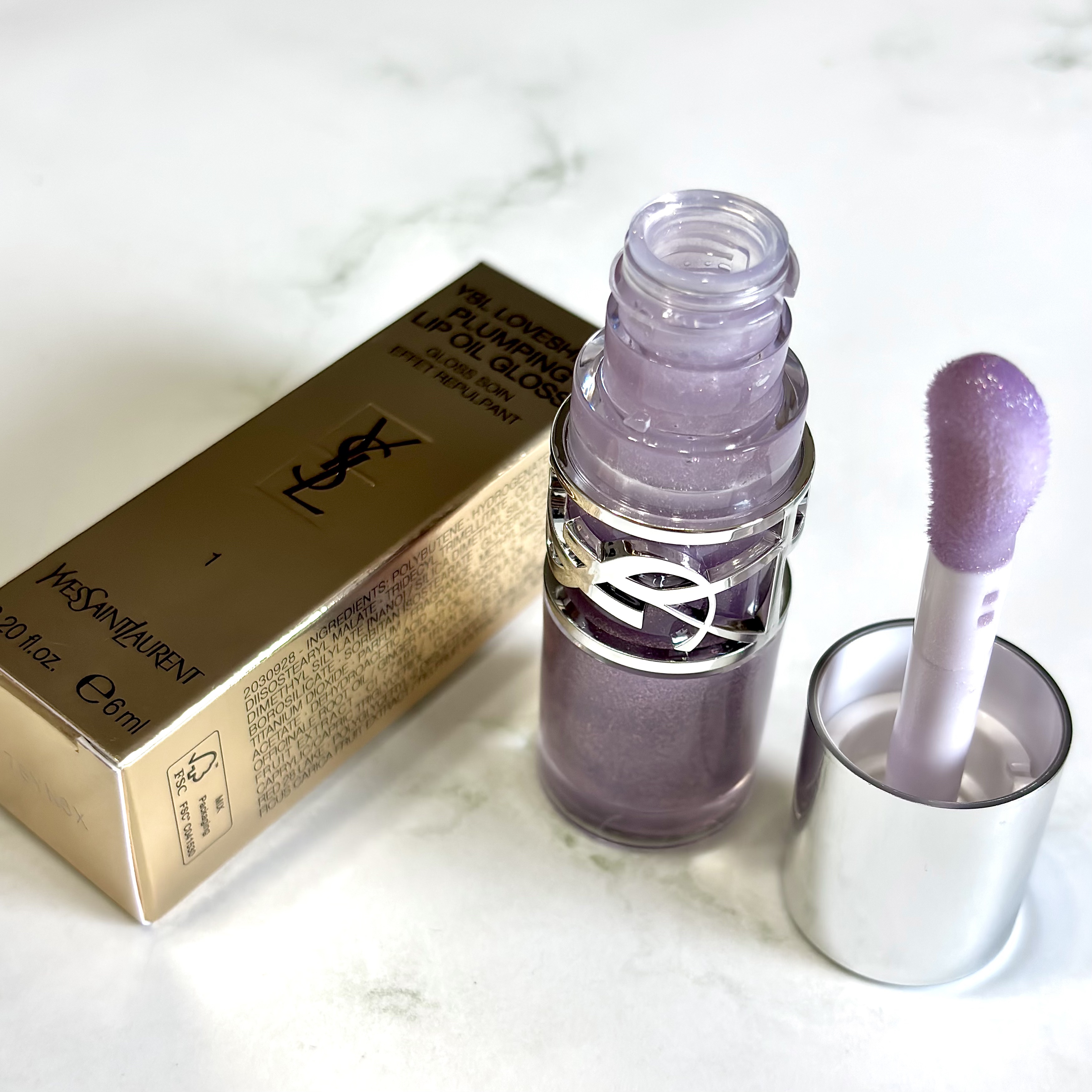 YSL ラブシャイン グロスプランパー #1 サンダー スティーラー/YVES SAINT LAURENT BEAUTE/リップグロスを使ったクチコミ（3枚目）