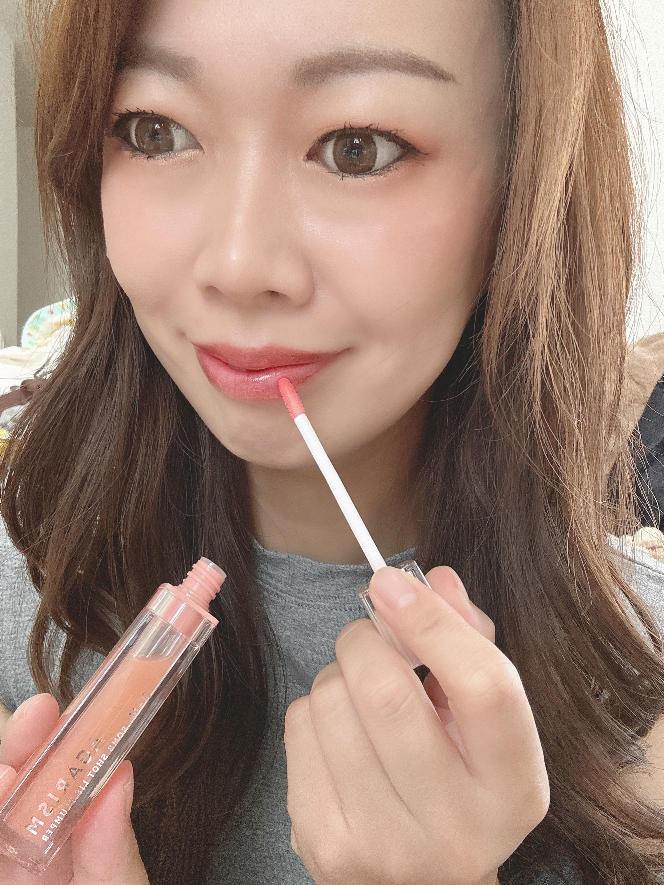 キューミ―ボムショットリッププランパー/AGARISM/リッププランパーを使ったクチコミ（3枚目）