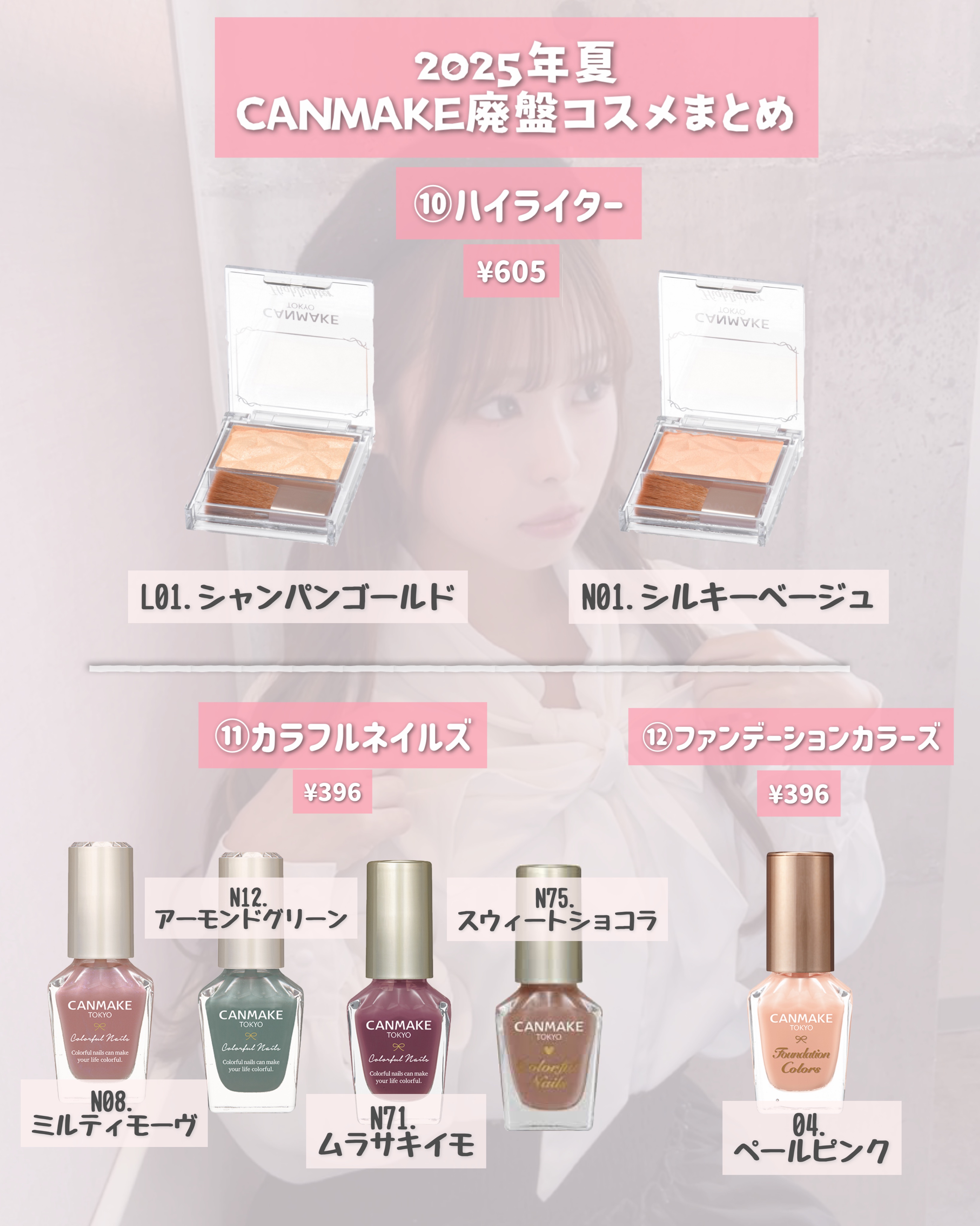 カラフルネイルズ｜キャンメイク他、7商品を使った口コミ - 2025年夏で