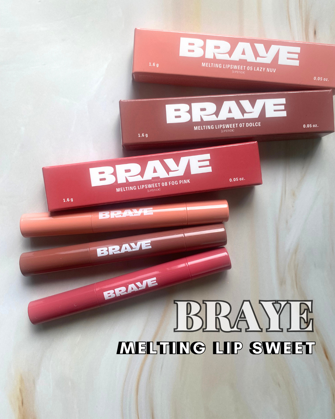 メルティングリップスウィート/BRAYE/口紅を使ったクチコミ（1枚目）