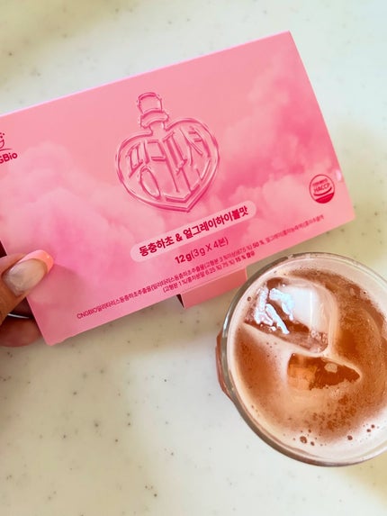 飲める美容ピンクDIYドリンク ピンクポーション ゼロカロリー・冬虫夏草/PINK POTION /美容ドリンクを使ったクチコミ(4枚目)