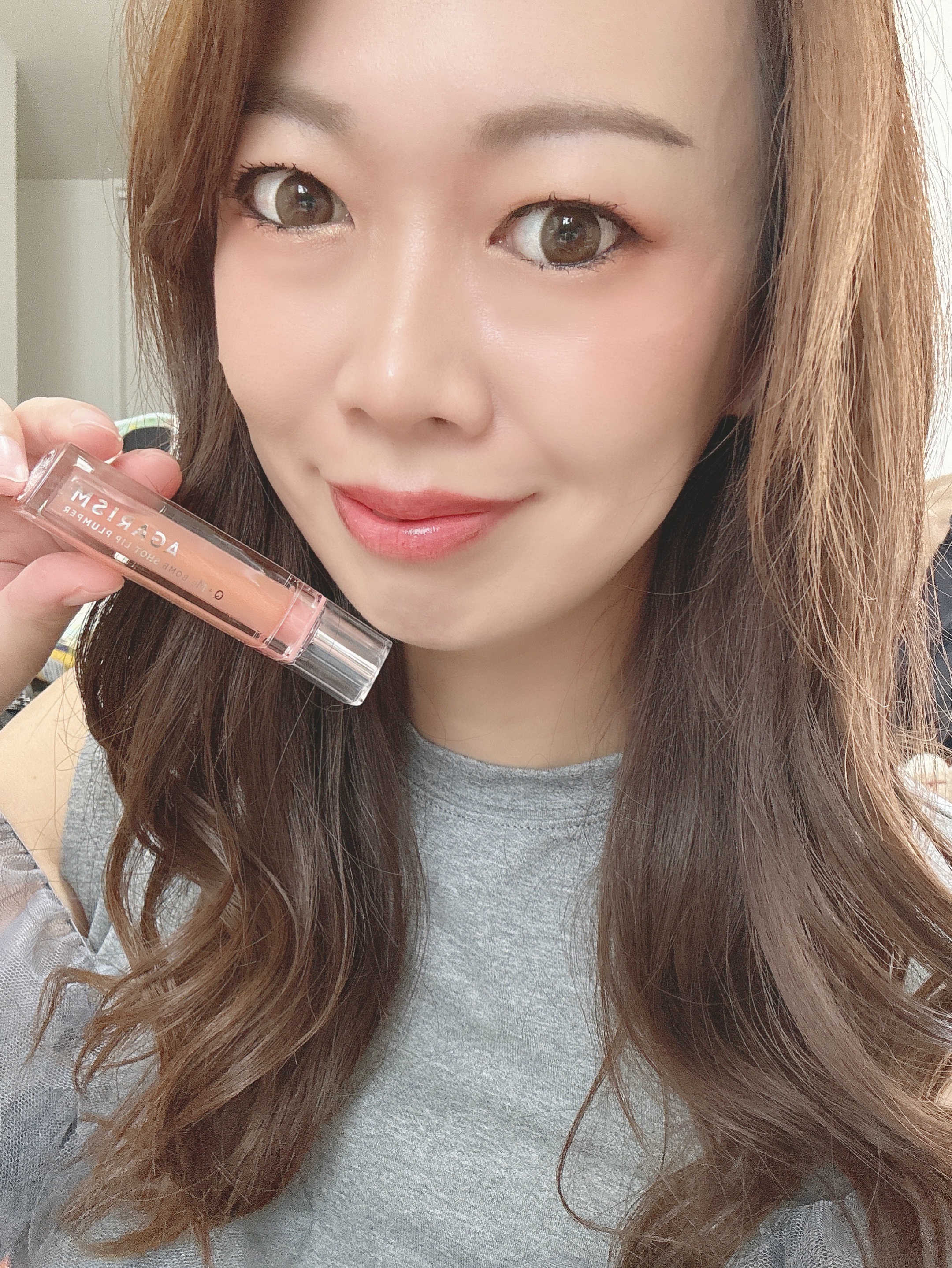 キューミ―ボムショットリッププランパー/AGARISM/リッププランパーを使ったクチコミ（2枚目）