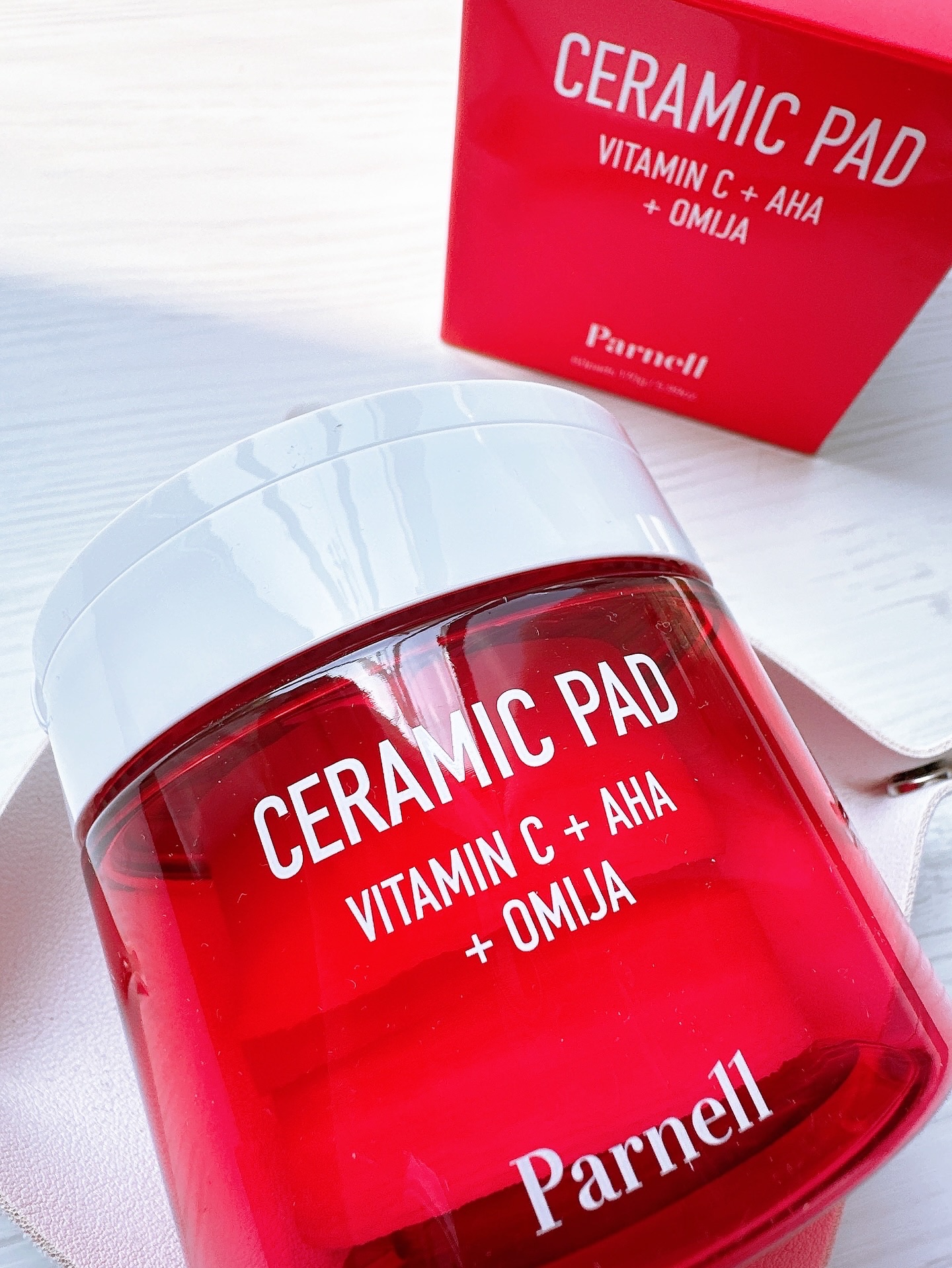 AHA オミジャ 陶器肌 パッド/parnell/トナーパッドを使ったクチコミ（2枚目）