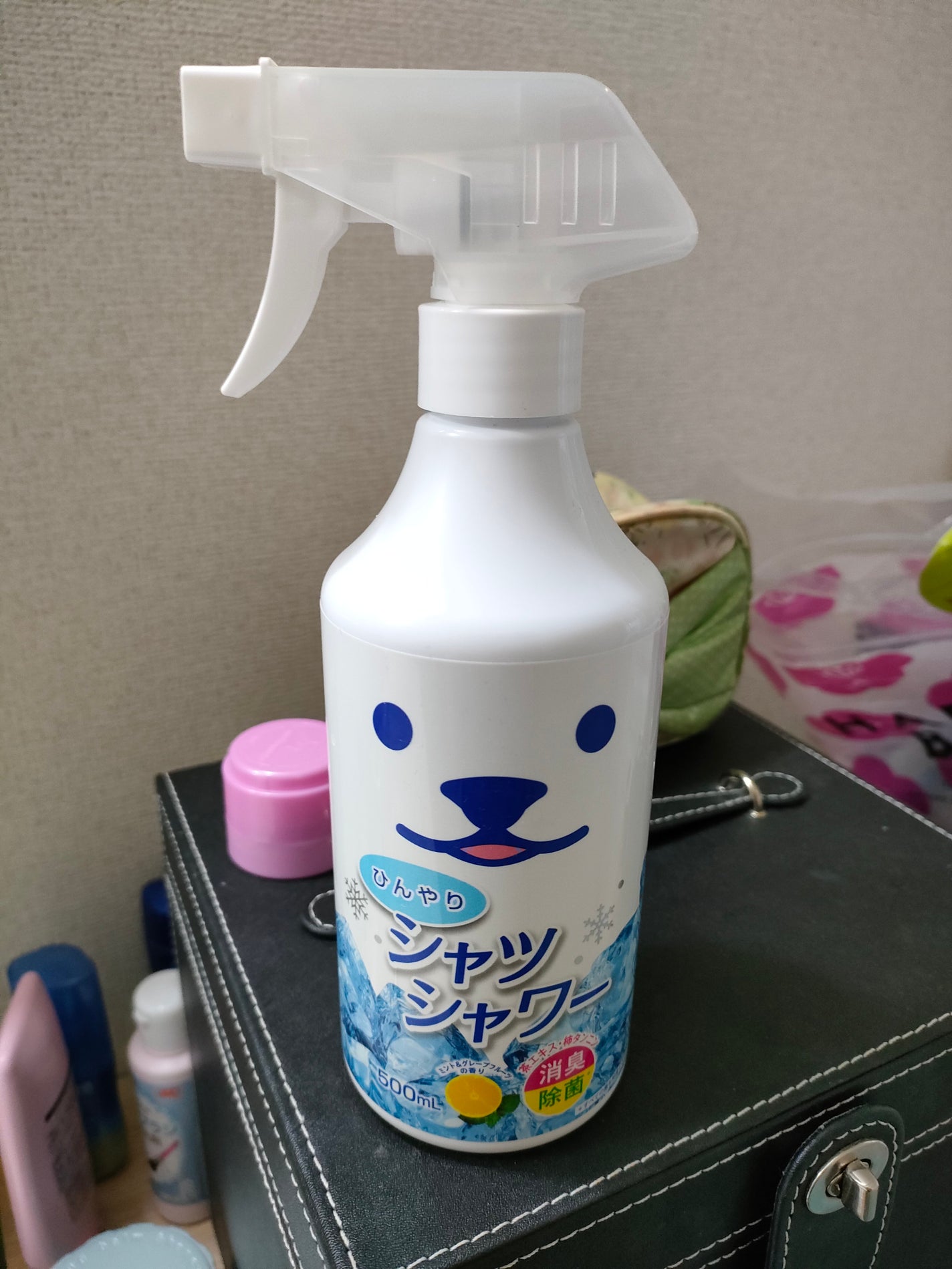 ひんやりシャツシャワー ミント&グレープフルーツの香り/ときわ商会/デオドラント・制汗剤を使ったクチコミ(1枚目)