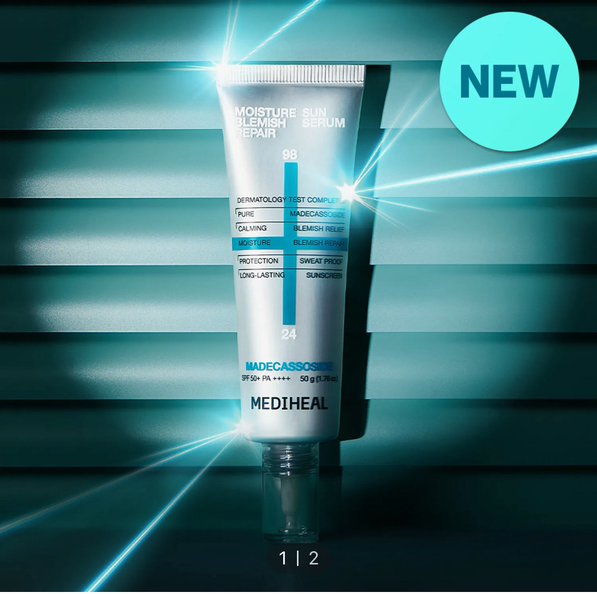 マデカッソシドモイスチャーサンセラムブレミッシュリペア/MEDIHEAL/日焼け止めクリームを使ったクチコミ（2枚目）