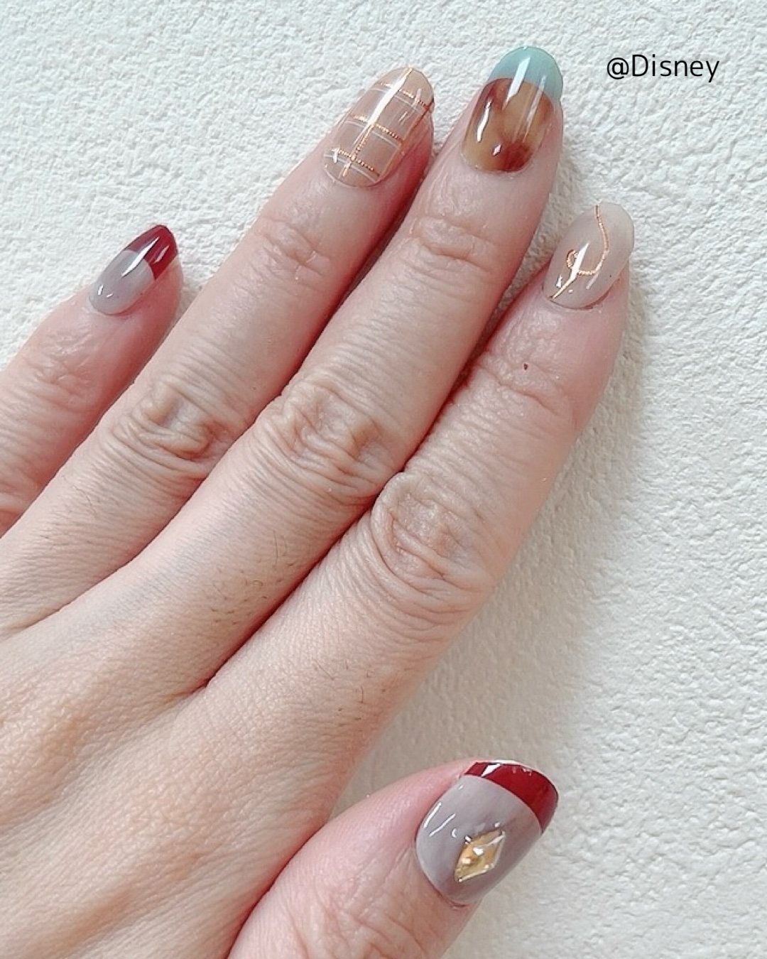 セミキュアジェルネイル（ハンド）/ohora/ネイルシールを使ったクチコミ（3枚目）