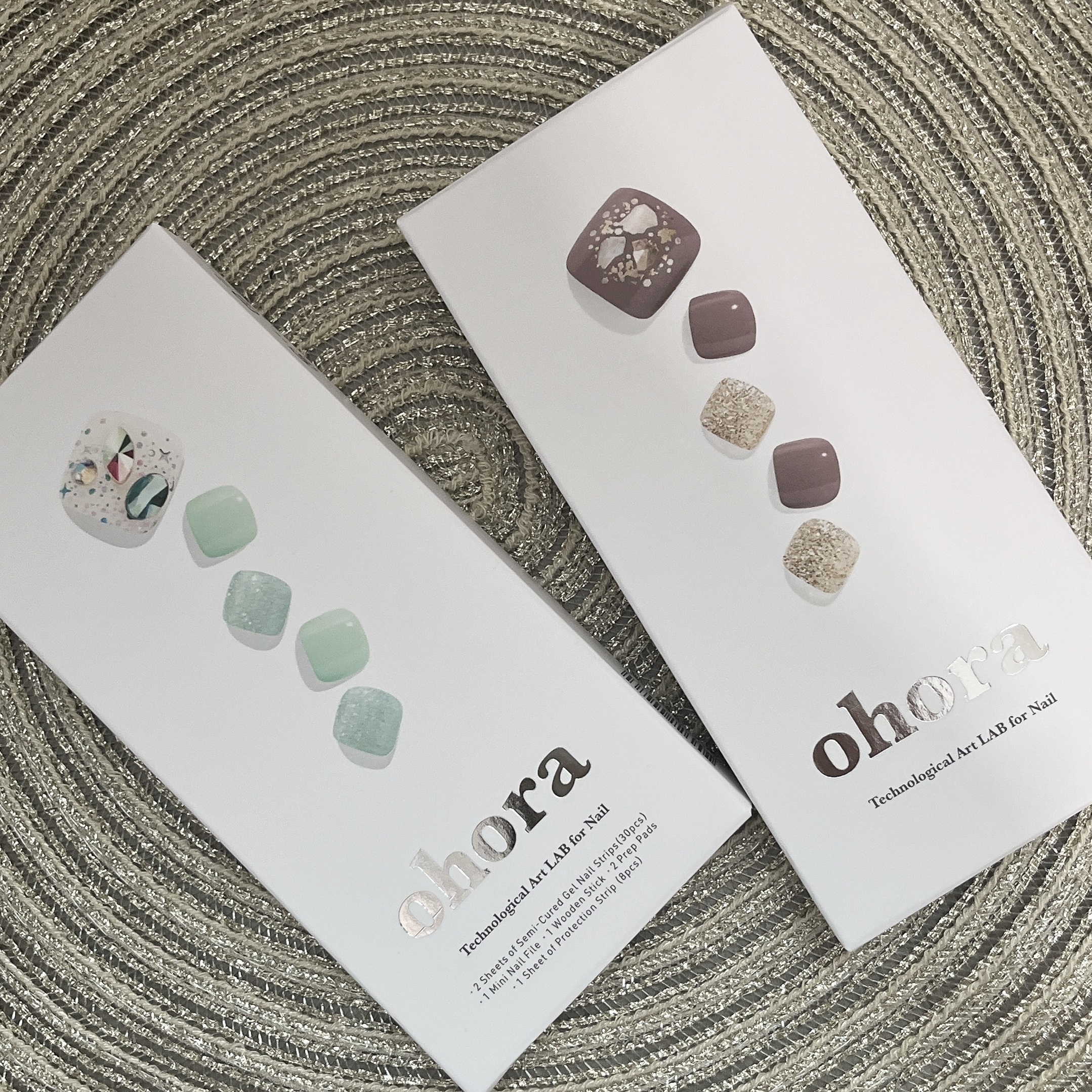 セミキュアジェルネイル(ペディキュア)/ohora/ネイルシールを使ったクチコミ（3枚目）