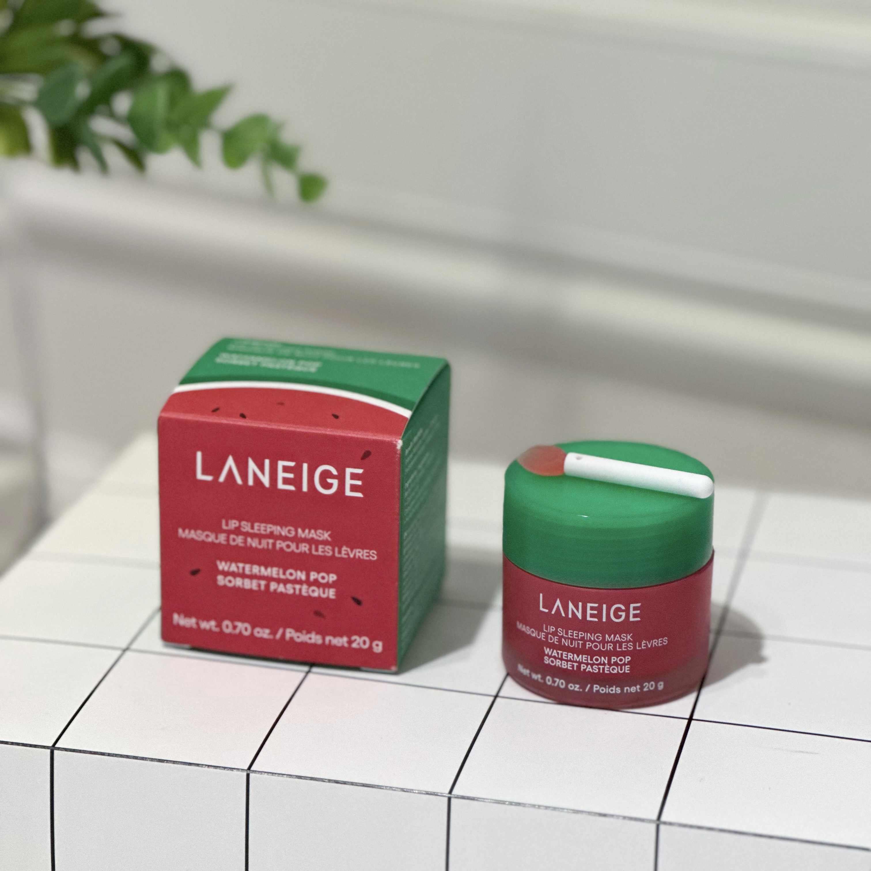 リップスリーピングマスク ウォーターメロン/LANEIGE/リップマスクを使ったクチコミ（1枚目）