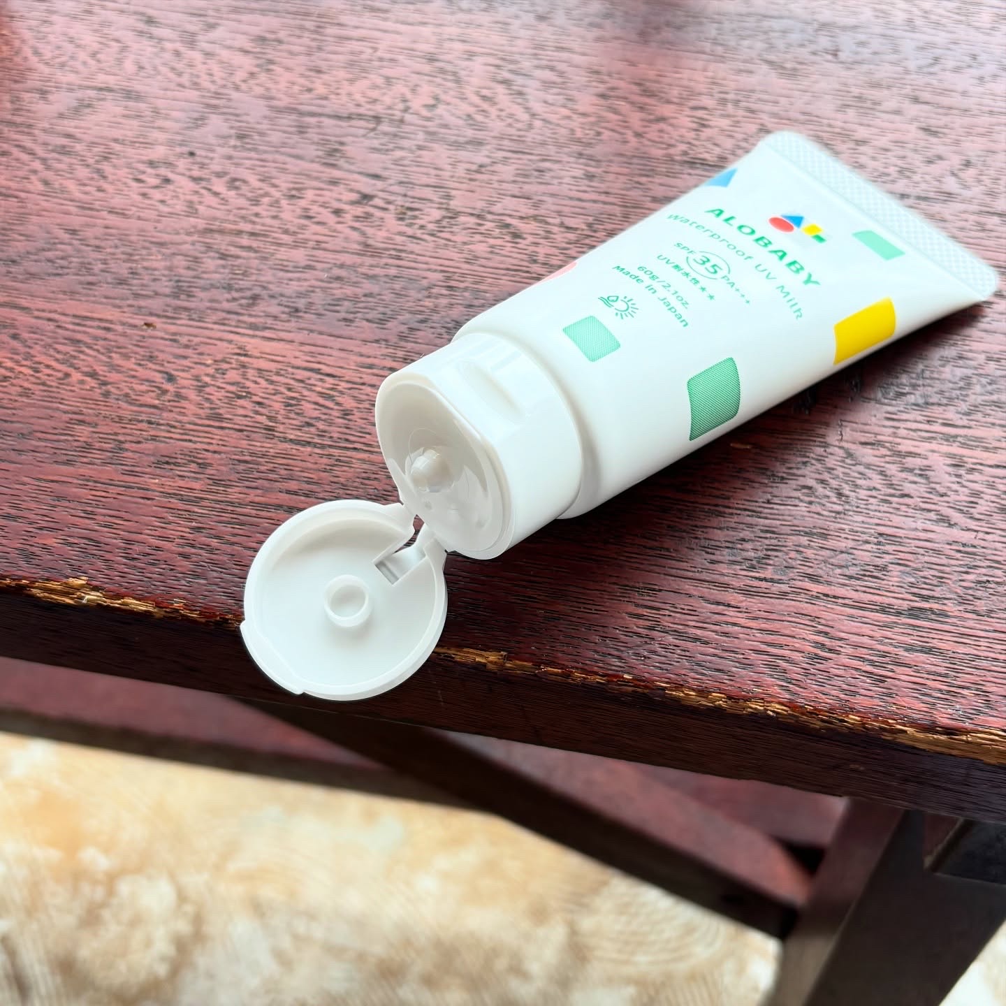 ウォータープルーフUVミルク /ALOBABY/日焼け止めミルクを使ったクチコミ（3枚目）