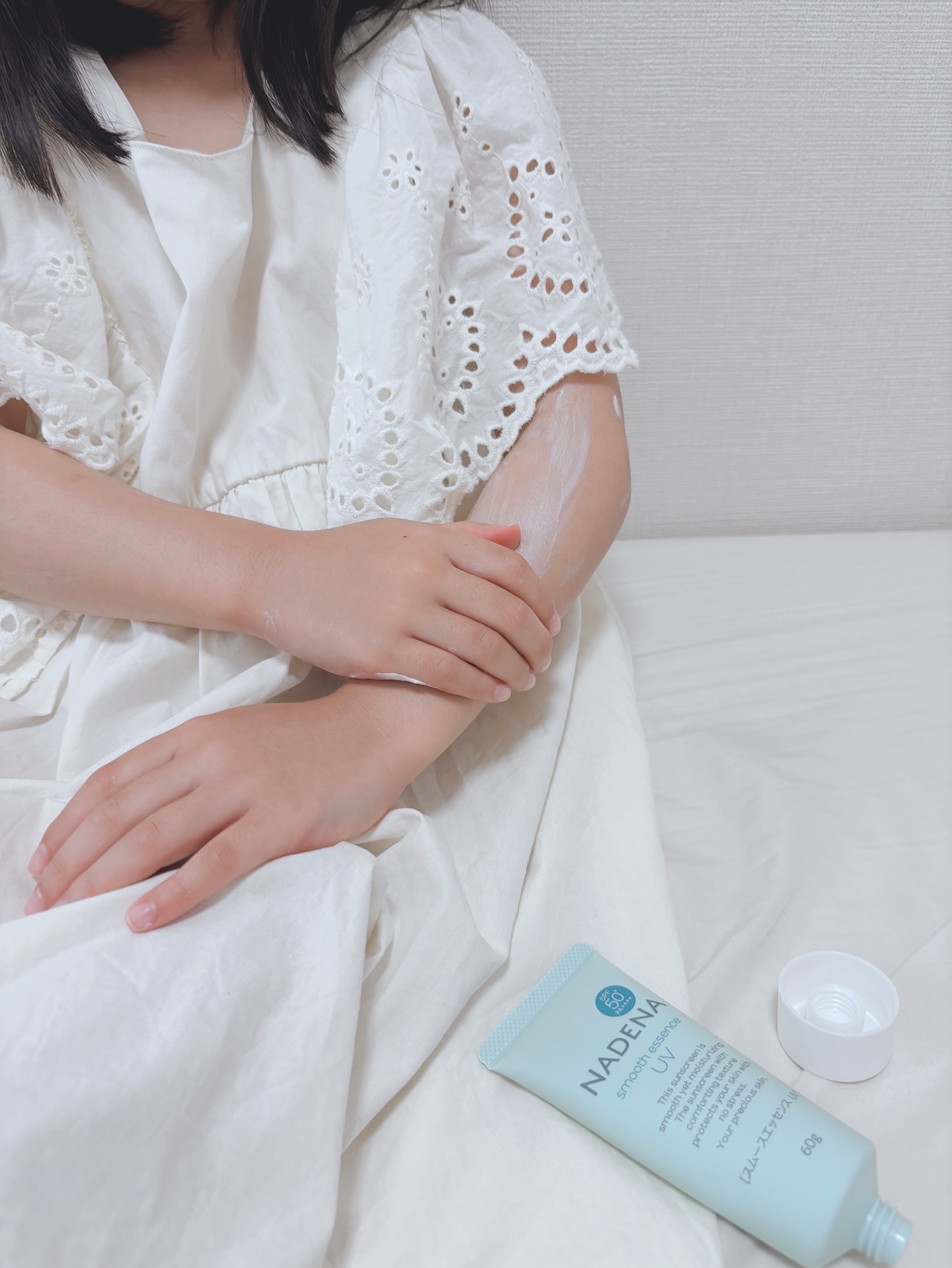 ナデナ　スムースエッセンスUV/ナデナ/日焼け止めローションを使ったクチコミ（3枚目）