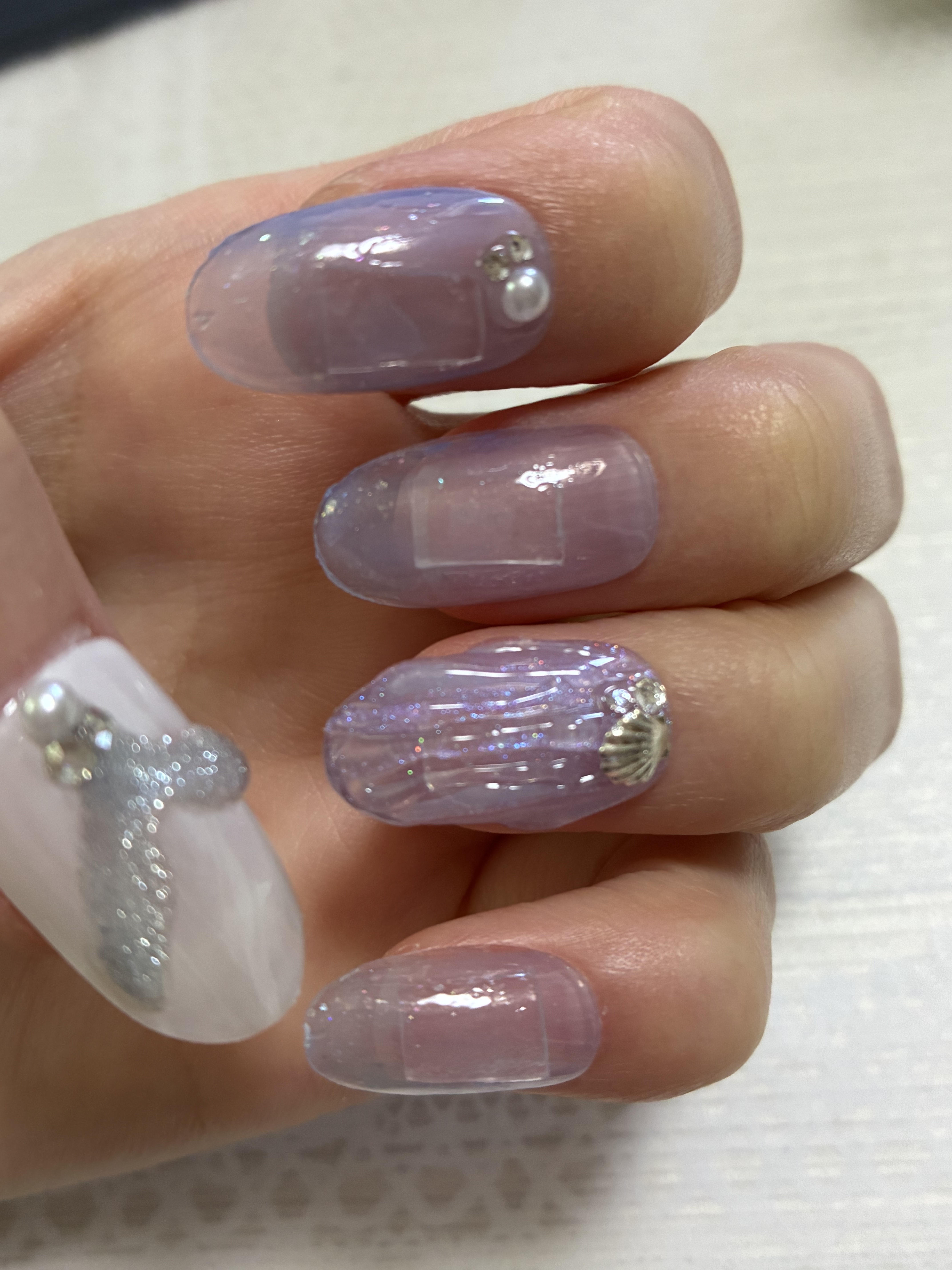 アイシングジェルネイル/セリア/ジェルネイルを使ったクチコミ（2枚目）