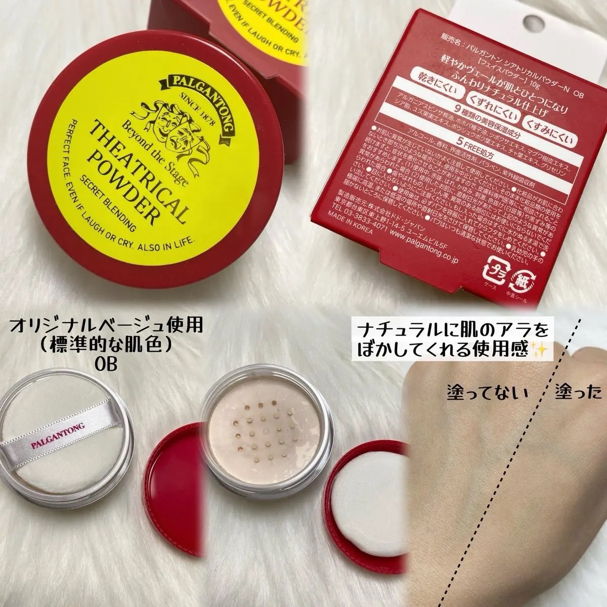 シアトリカルパウダーN/パルガントン/ルースパウダーを使ったクチコミ（2枚目）