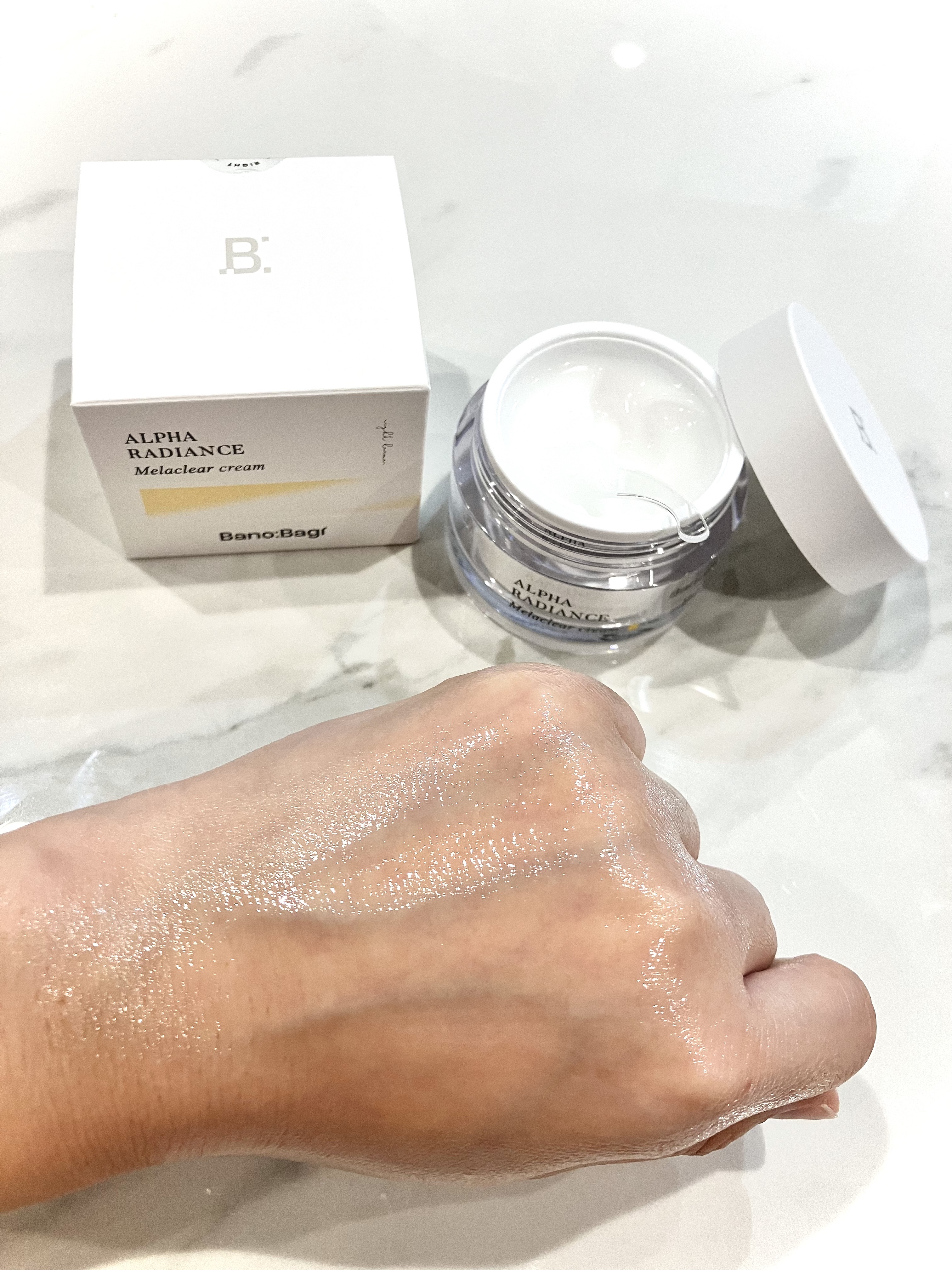 アルファラディアンスメラクリア クリーム/BANOBAGI/フェイスクリームを使ったクチコミ（3枚目）