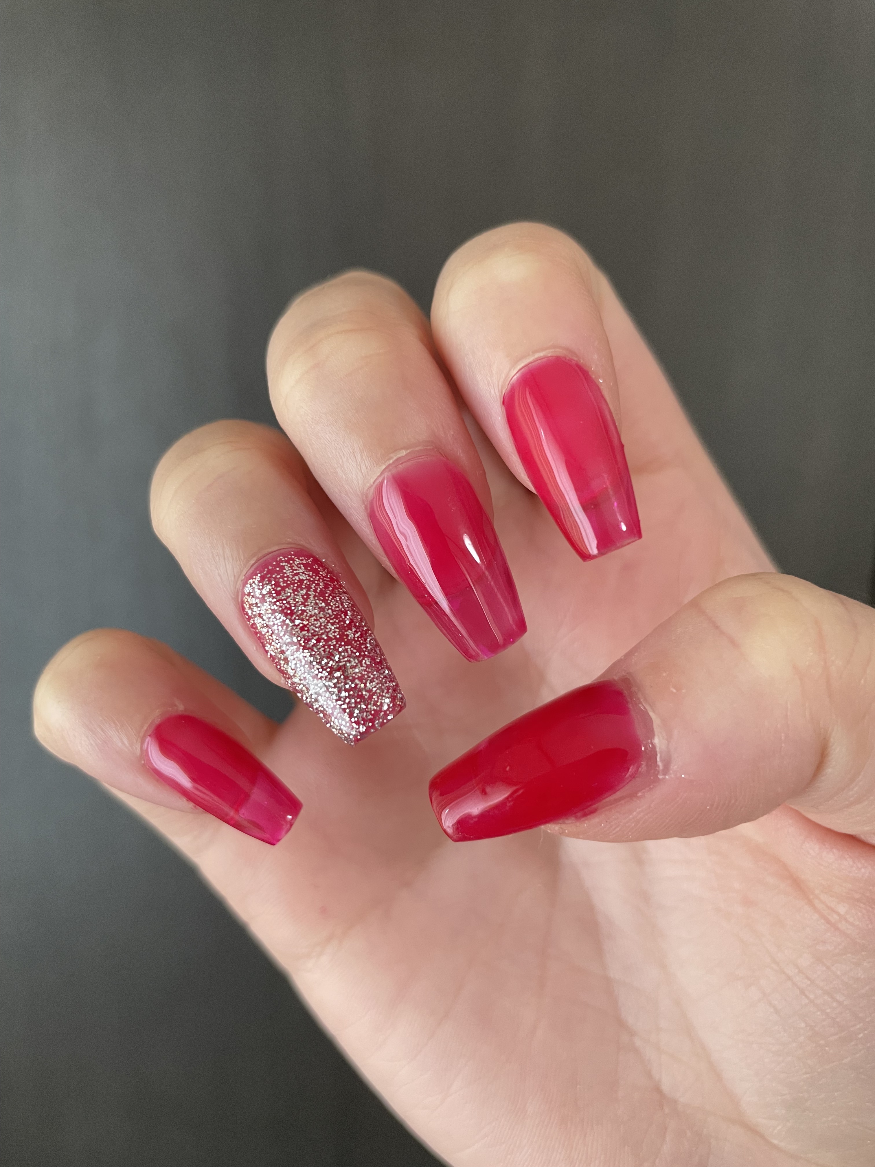 BRG ジェルネイル 6 ラメシルバー/DAISO/ジェルネイルを使ったクチコミ（1枚目）