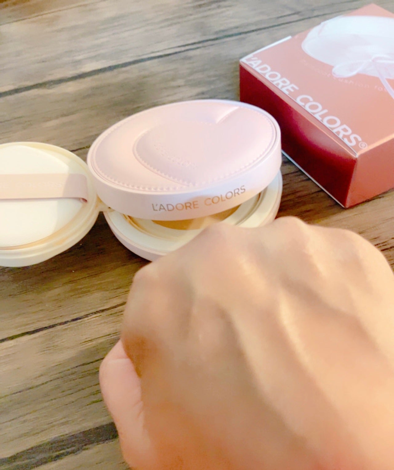 L'ADORE COLORS レインコート クッション ファンデーション/L'adore Colors/クッションファンデーションを使ったクチコミ(3枚目)