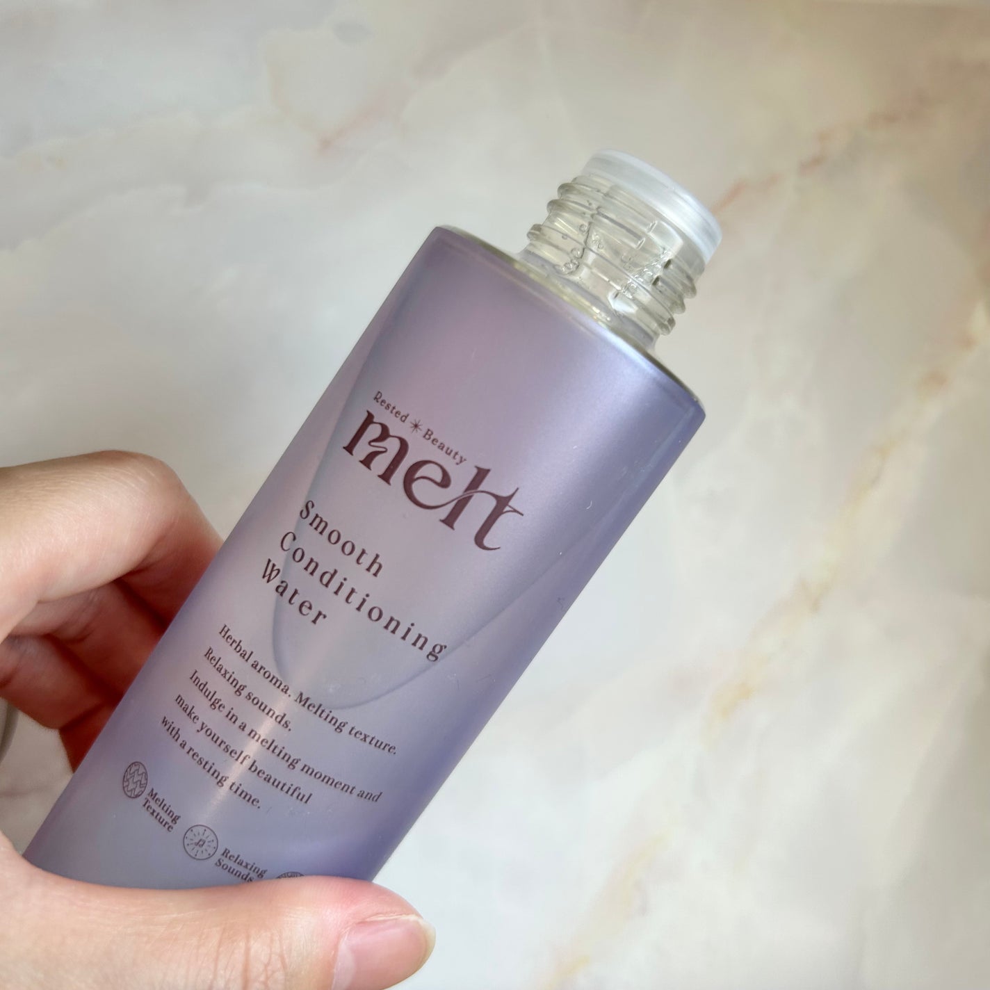 スムース コンディショニング ウォーター/melt/アウトバストリートメントを使ったクチコミ(2枚目)