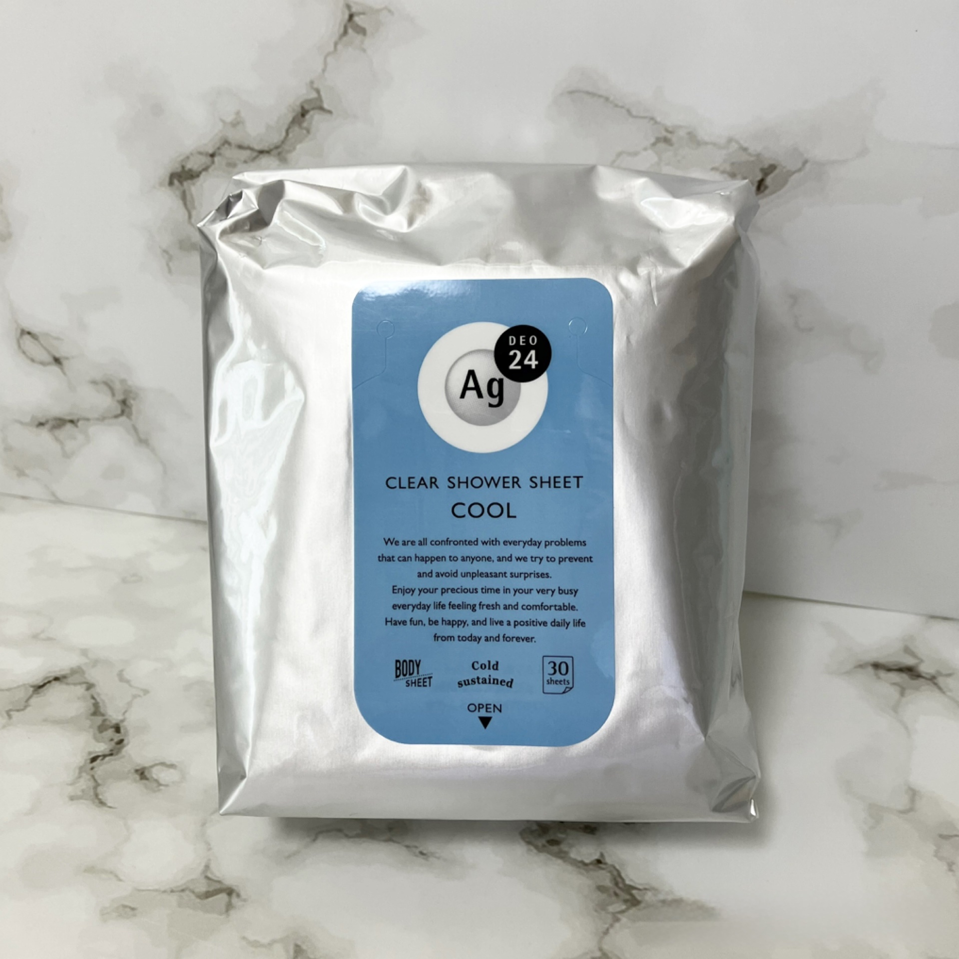 クリアシャワーシートＮ　(クール) /エージーデオ24/ボディシートを使ったクチコミ（1枚目）