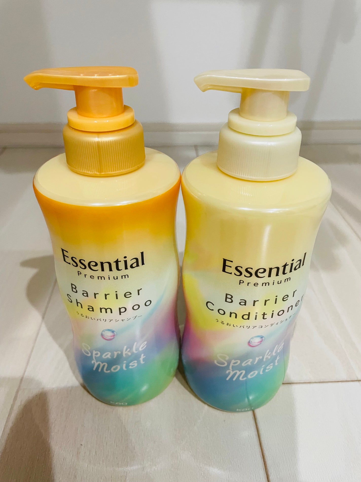 エッセンシャルプレミアム バリアシャンプー・コンディショナー スパークルモイスト/エッセンシャル/市販シャンプーを使ったクチコミ(2枚目)