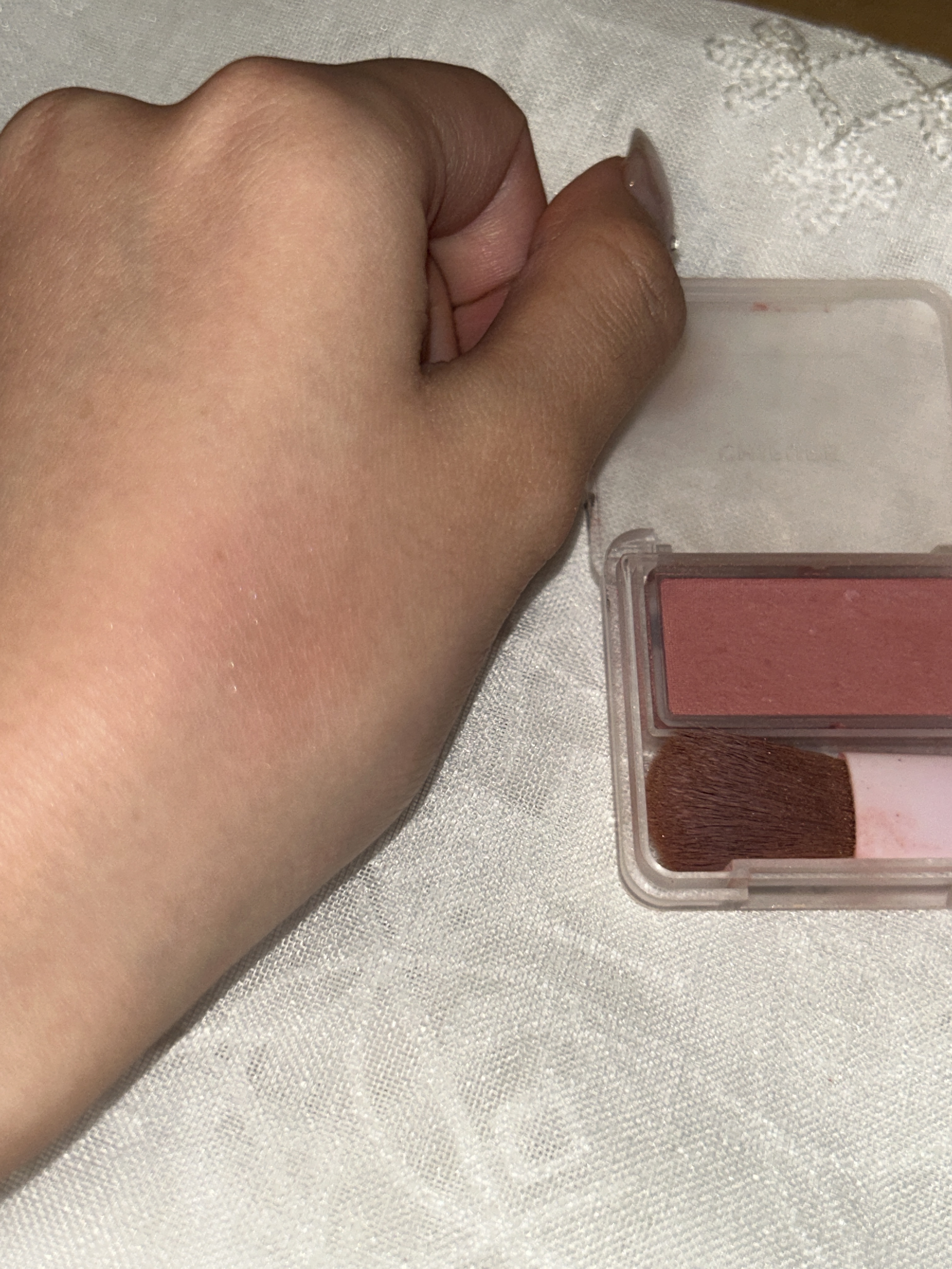 パウダー チーク 270 ローズ系/ちふれ/パウダーチークを使ったクチコミ（2枚目）