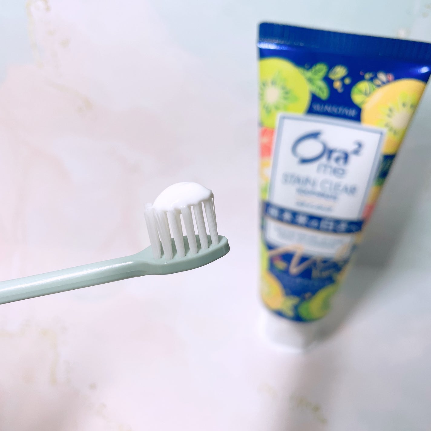 オーラツーミー ステインクリア フレッシュ キウイミント/オーラツー/歯磨き粉を使ったクチコミ(5枚目)