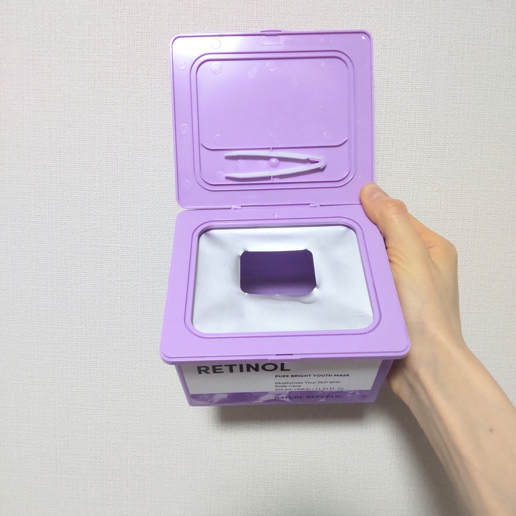 レチノールピュアブライトユースマスク30枚入/ネイチャーリパブリック/シートマスク・パックを使ったクチコミ（2枚目）