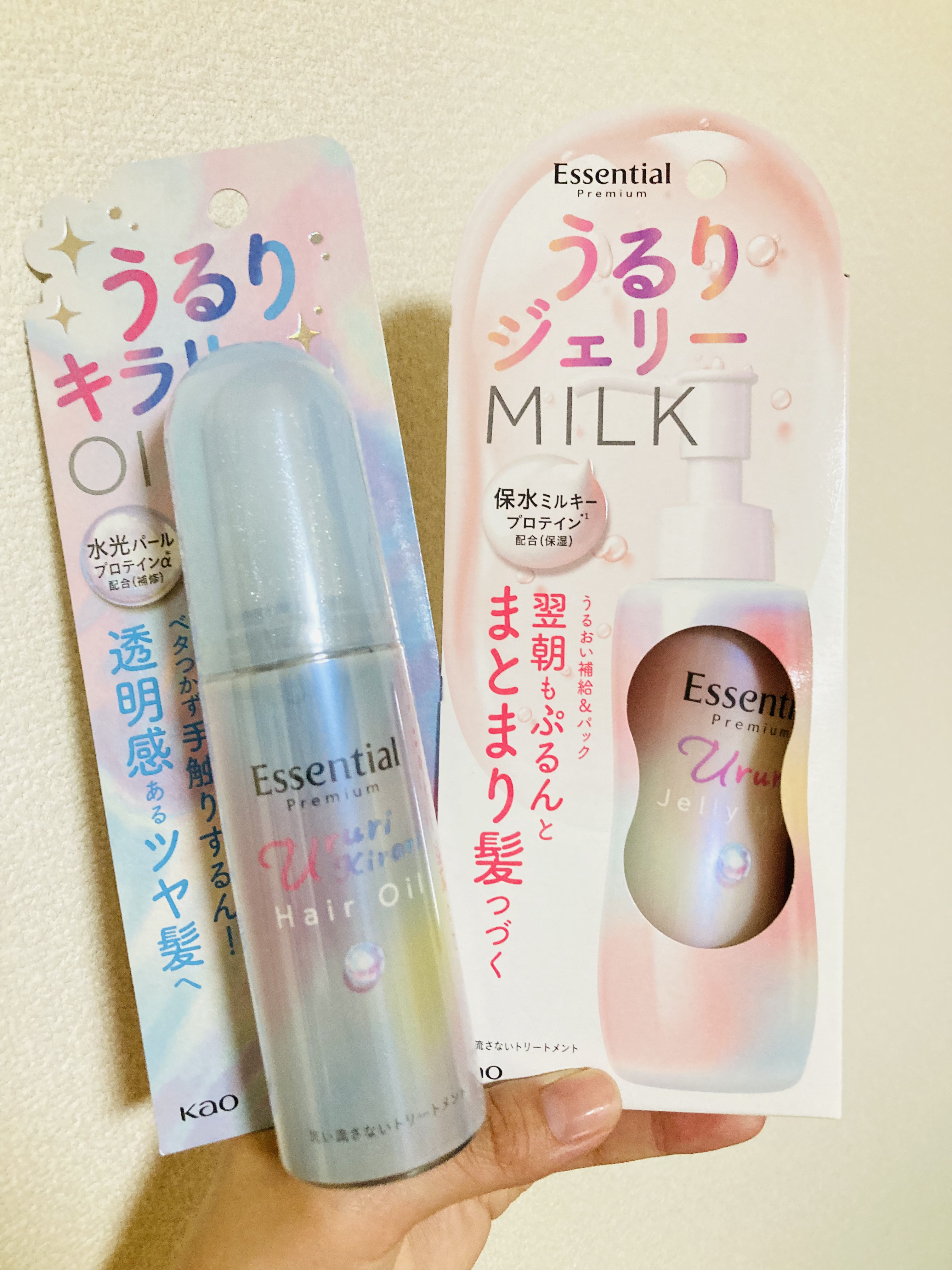 エッセンシャル プレミアム うるりジェリーミルク/エッセンシャル/ヘアミルクを使ったクチコミ（1枚目）