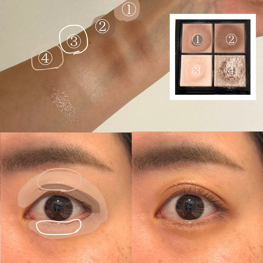 ケイト ポッピングシルエットシャドウ/KATE/アイシャドウパレットを使ったクチコミ（3枚目）