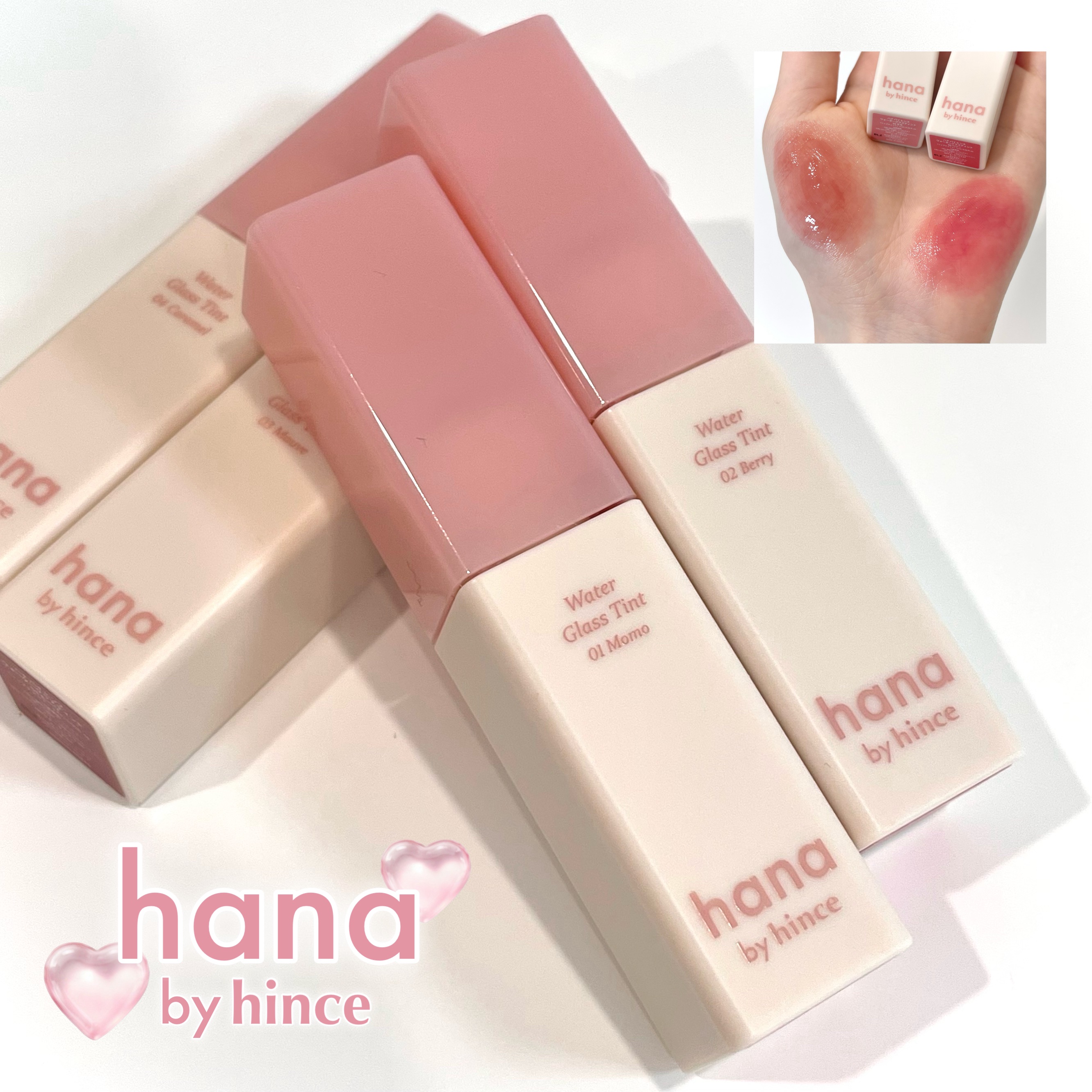 ウォーターグラスティント/hana by hince/口紅を使ったクチコミ（1枚目）