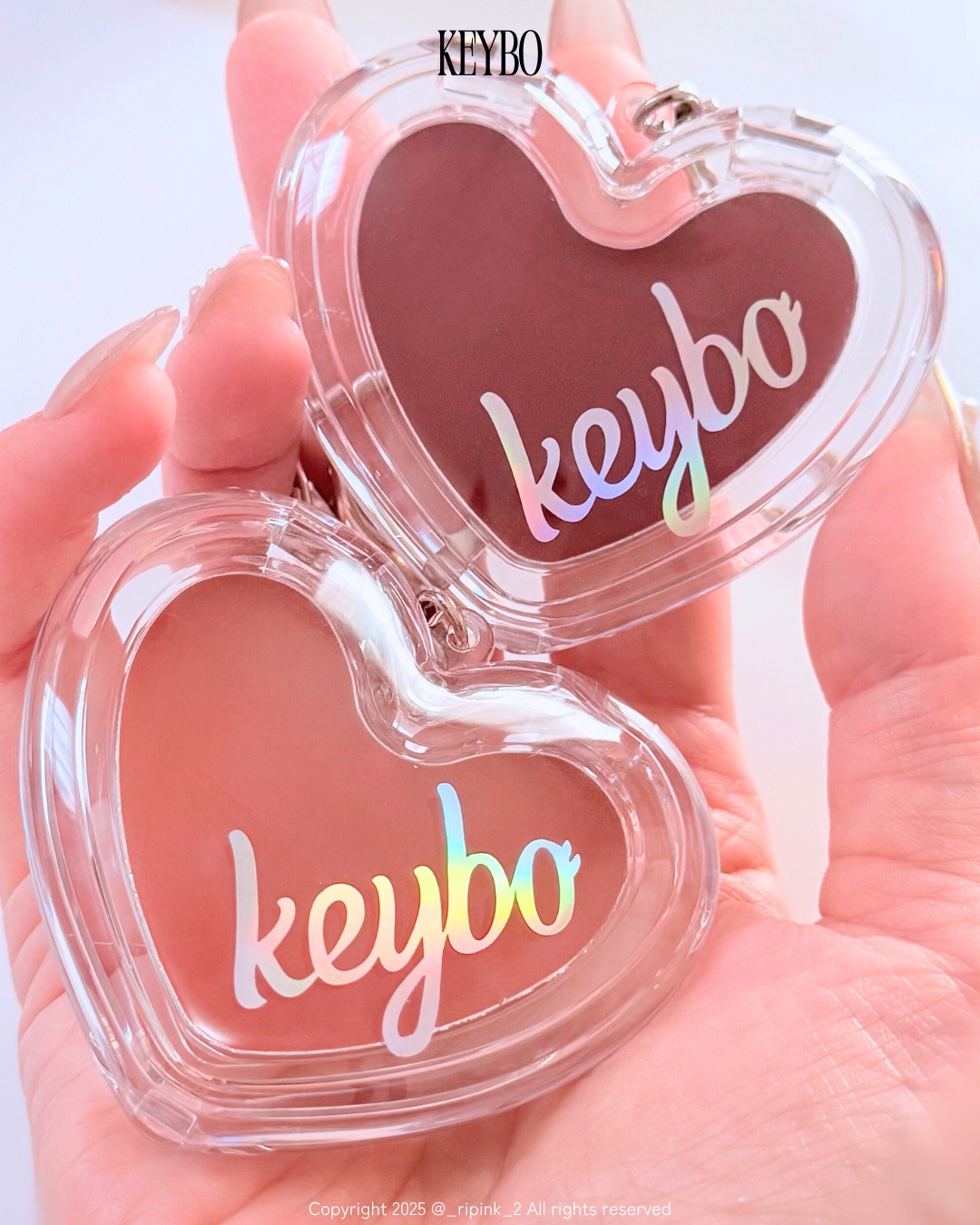 ハートリップ＆チークブラシ/keybo/メイクブラシを使ったクチコミ（2枚目）