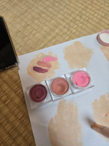 ムードミックスクリームブラッシャー TARO FLUSH/MAD PEACH/ジェル・クリームチークを使ったクチコミ(1枚目)