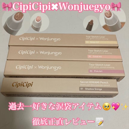 シピシピ ティアスケッチライナー/CipiCipi/ペンシルアイライナーを使ったクチコミ(1枚目)