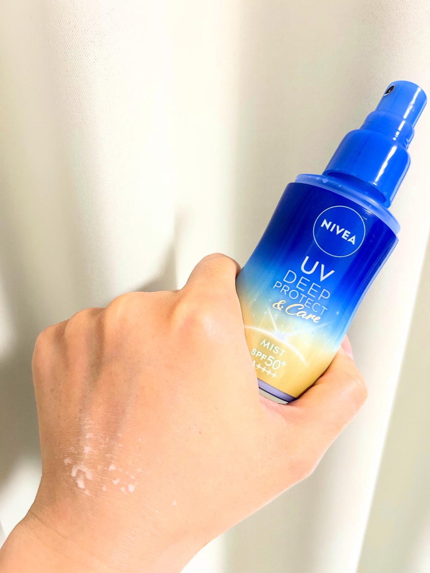 ニベアUV ディーププロテクト&ケア ミルクミスト/ニベア/日焼け止めミスト・スプレーを使ったクチコミ(2枚目)