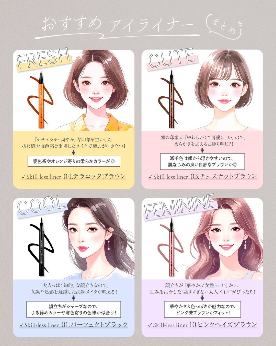 スキルレスライナー/LUMIURGLAS/リキッドアイライナーを使ったクチコミ（2枚目）