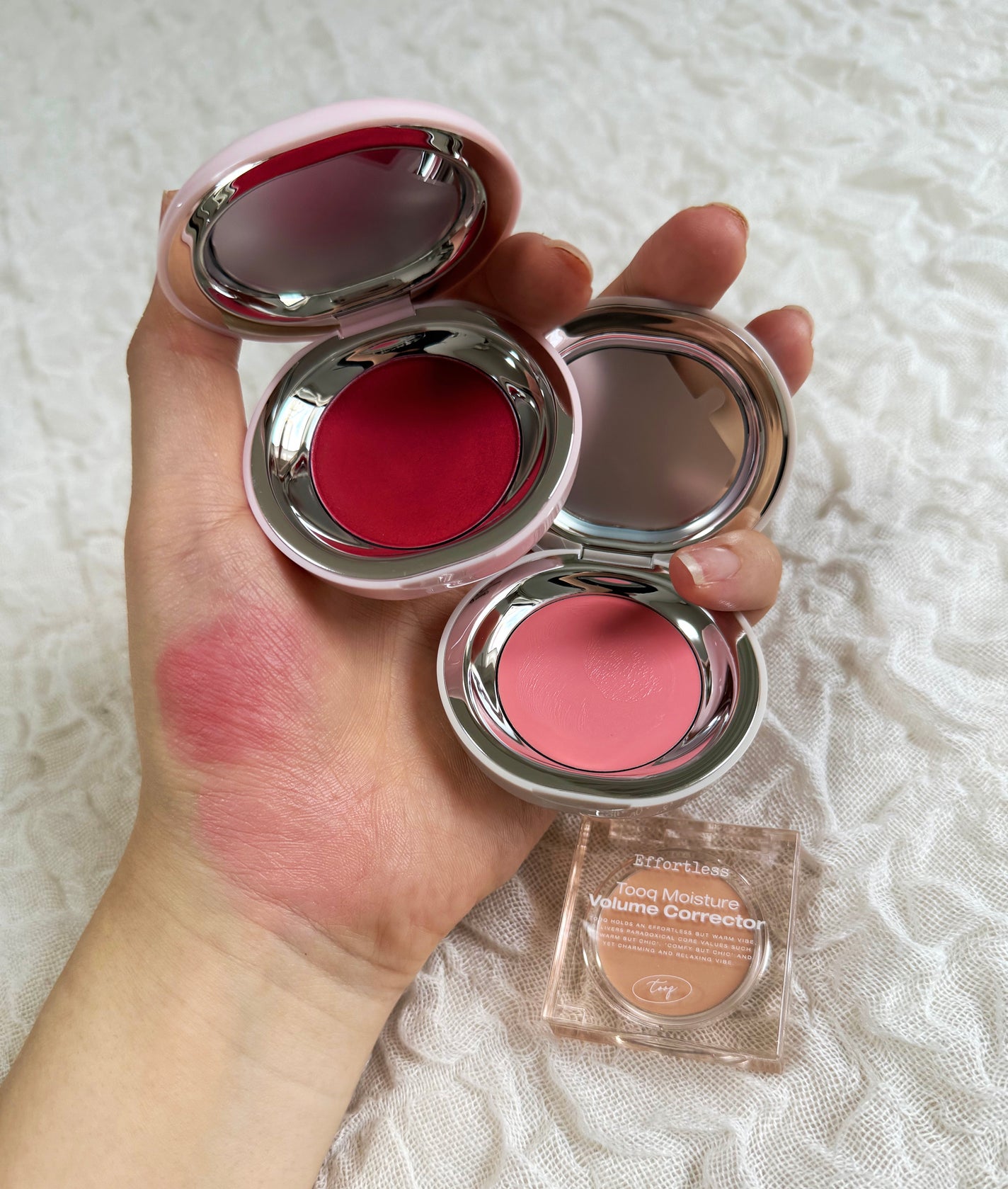 SATIN DOHWA BALM/Tooq/ジェル・クリームチークを使ったクチコミ(3枚目)