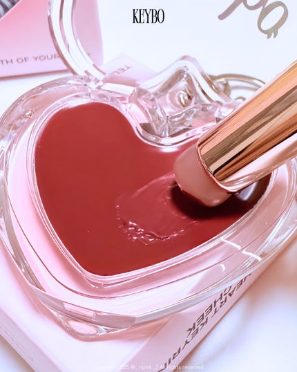 ハートキーリング リップ&チーク/keybo/口紅を使ったクチコミ(7枚目)
