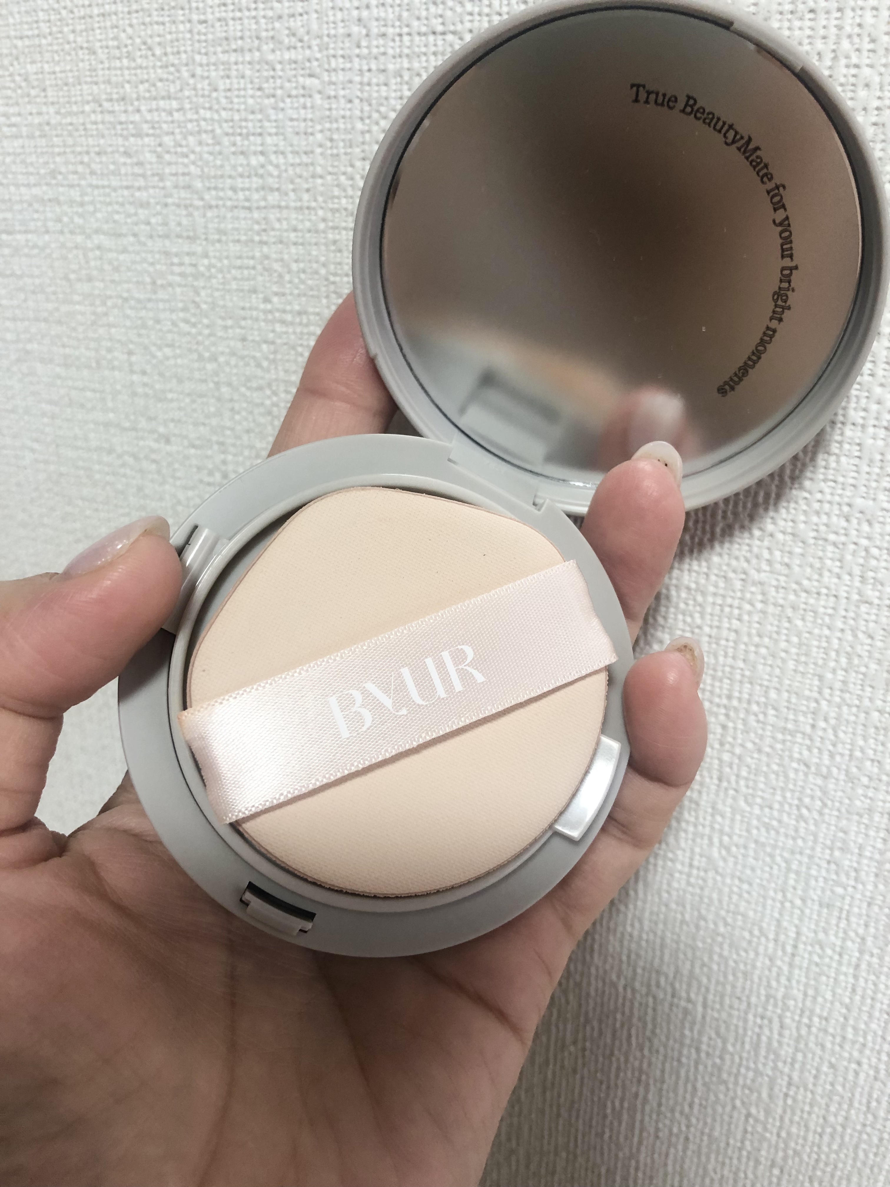 セラムフィット シルキーヌードクッション/ByUR/クッションファンデーションを使ったクチコミ（2枚目）