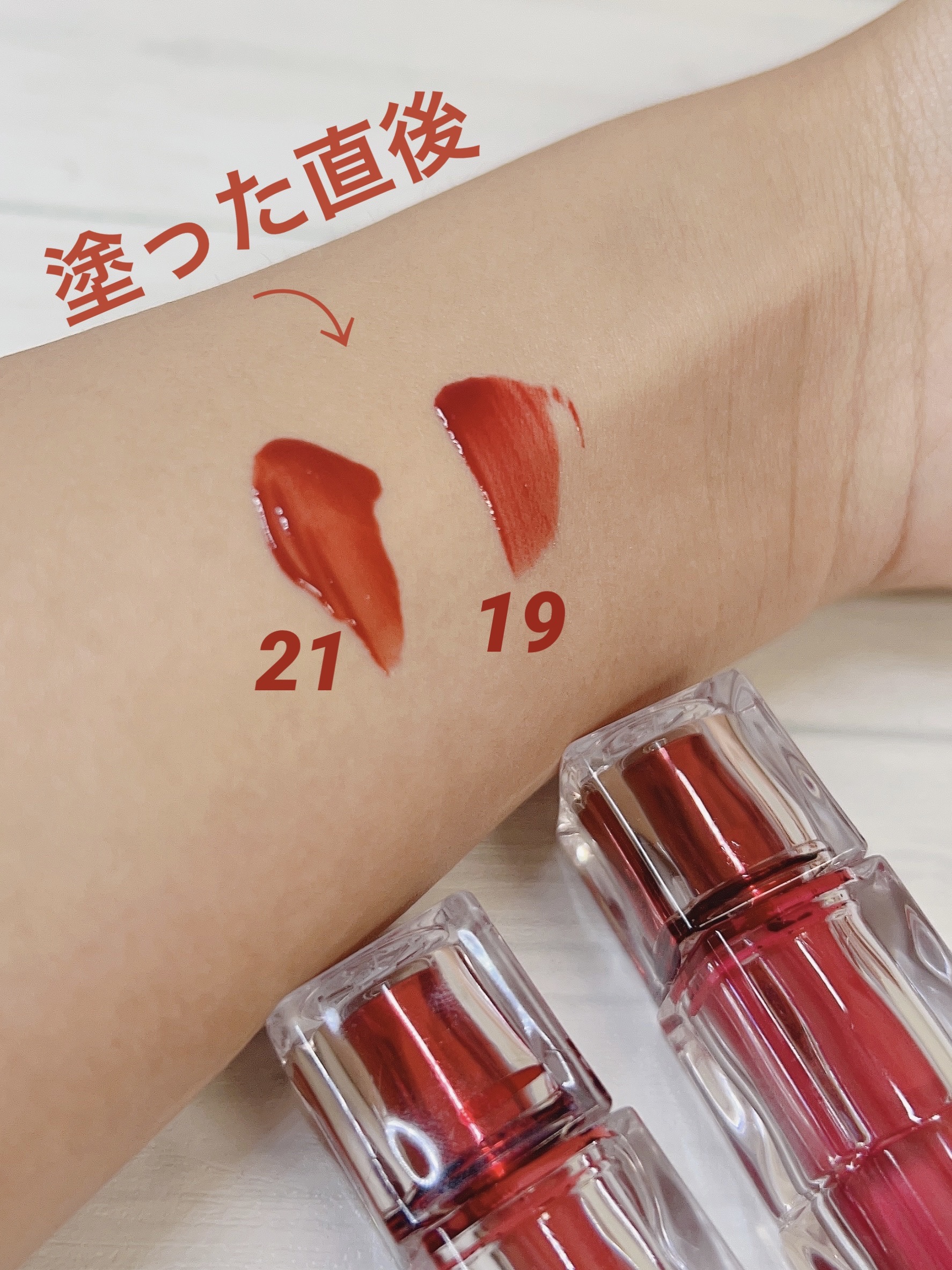 ウォーターリズムグロウティント/TIRTIR(ティルティル)/リップティントを使ったクチコミ（2枚目）