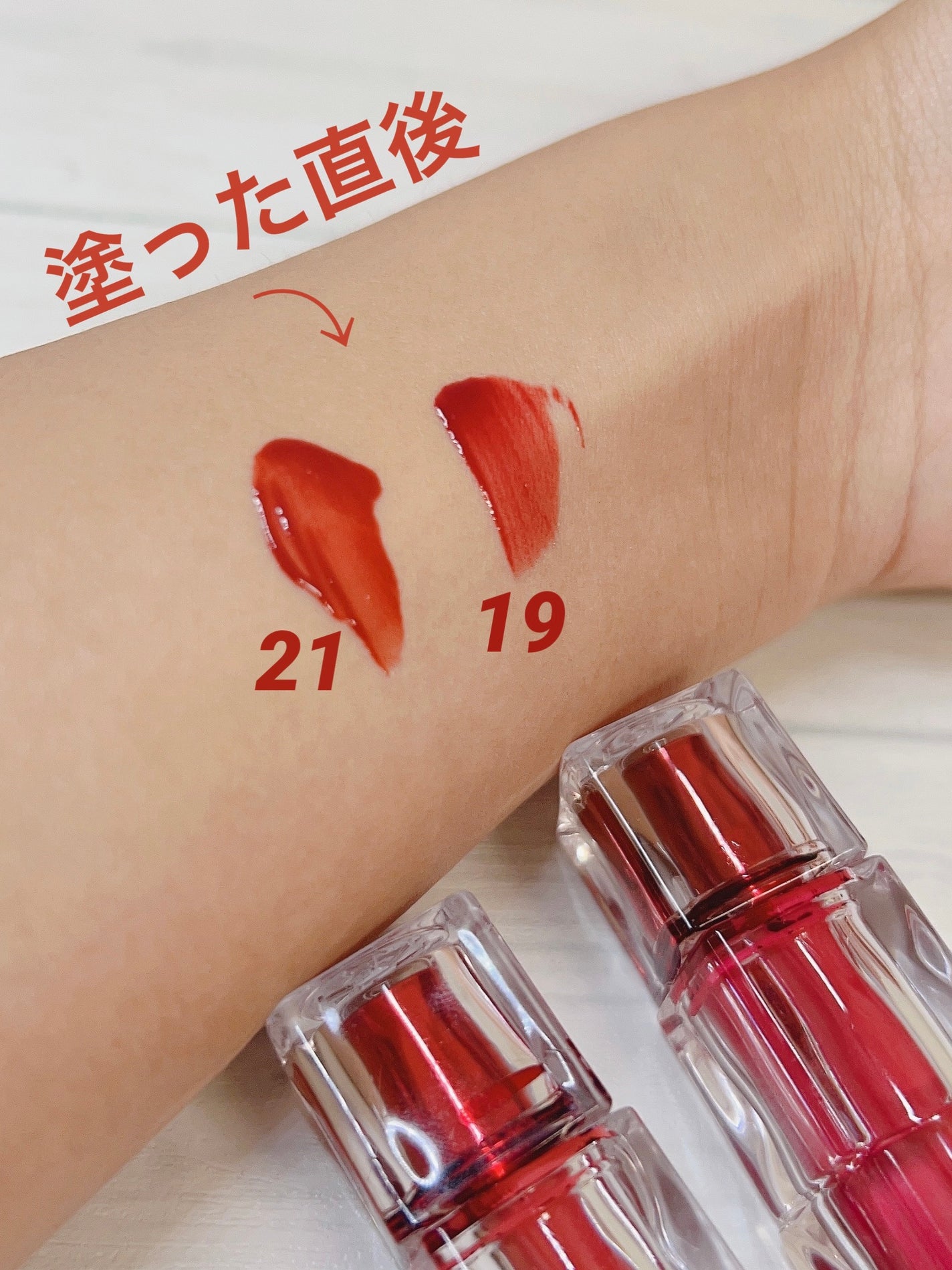 ウォーターリズムグロウティント/TIRTIR(ティルティル)/リップティントを使ったクチコミ(2枚目)