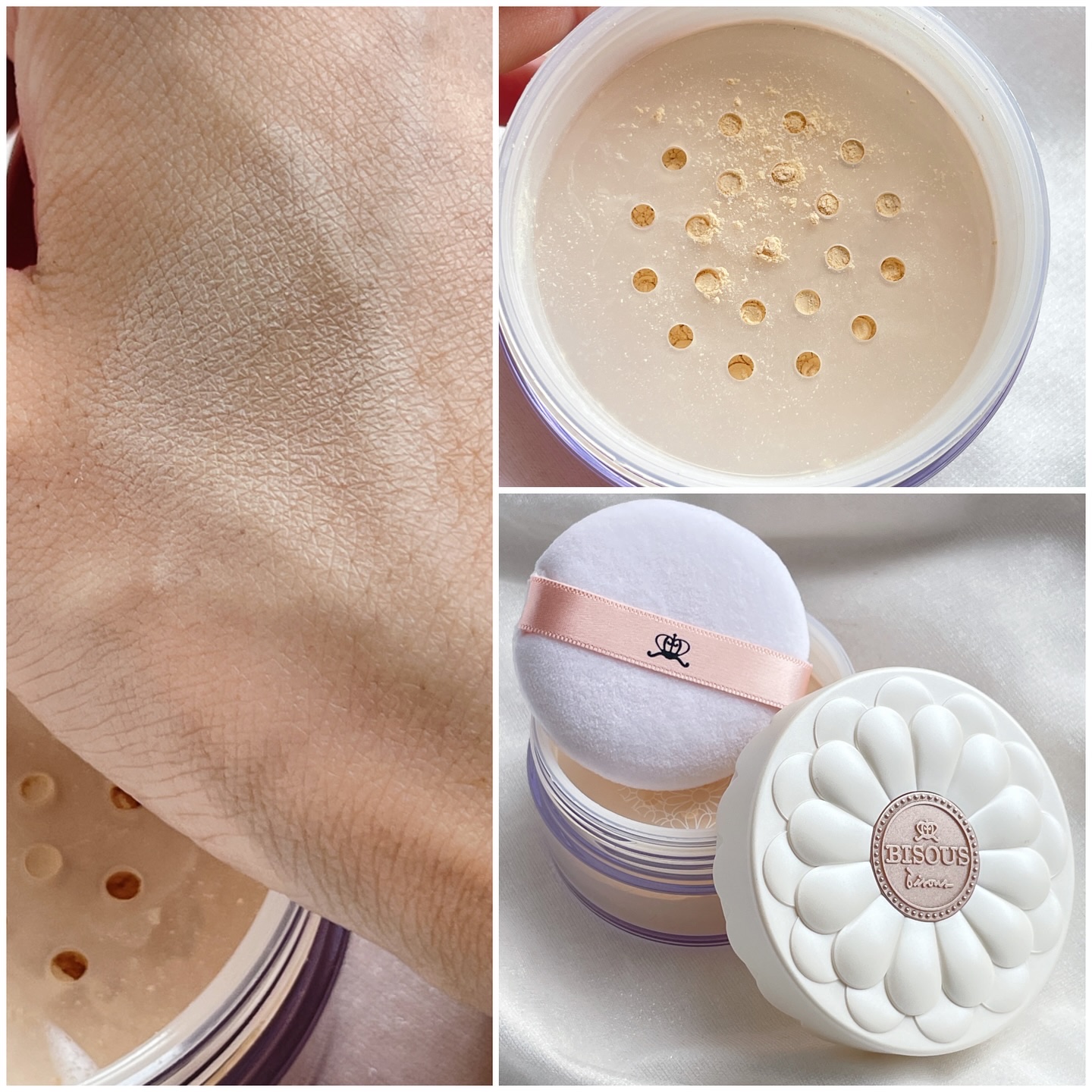 Silky Translucent Loose Powder/BISOUS/ルースパウダーを使ったクチコミ（3枚目）