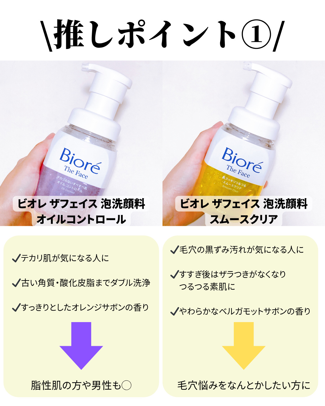 ビオレ ザフェイス 泡洗顔料 オイルコントロール/ビオレ/泡洗顔を使ったクチコミ（2枚目）