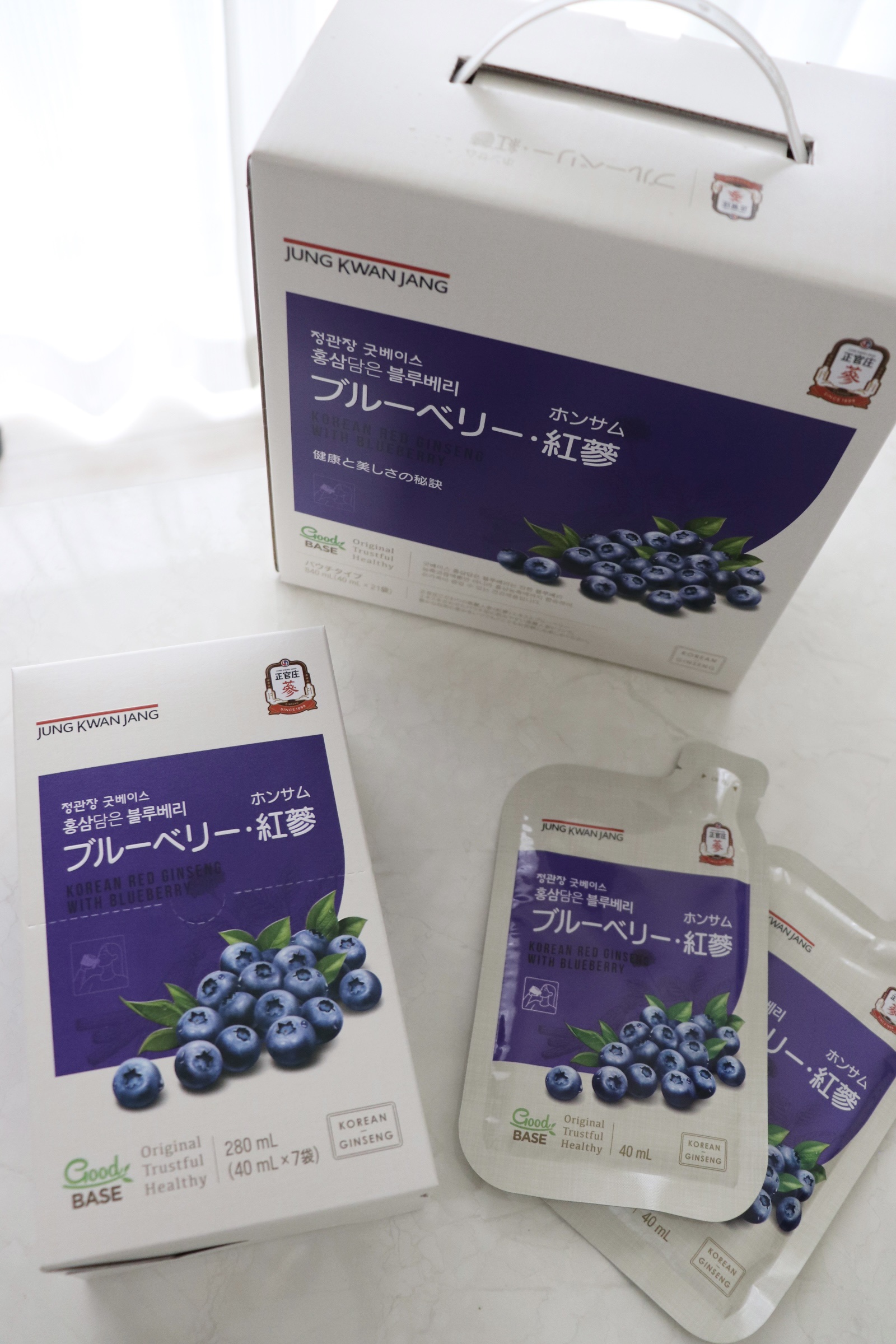 ブルーベリー紅参/正官庄/栄養ドリンクを使ったクチコミ（1枚目）